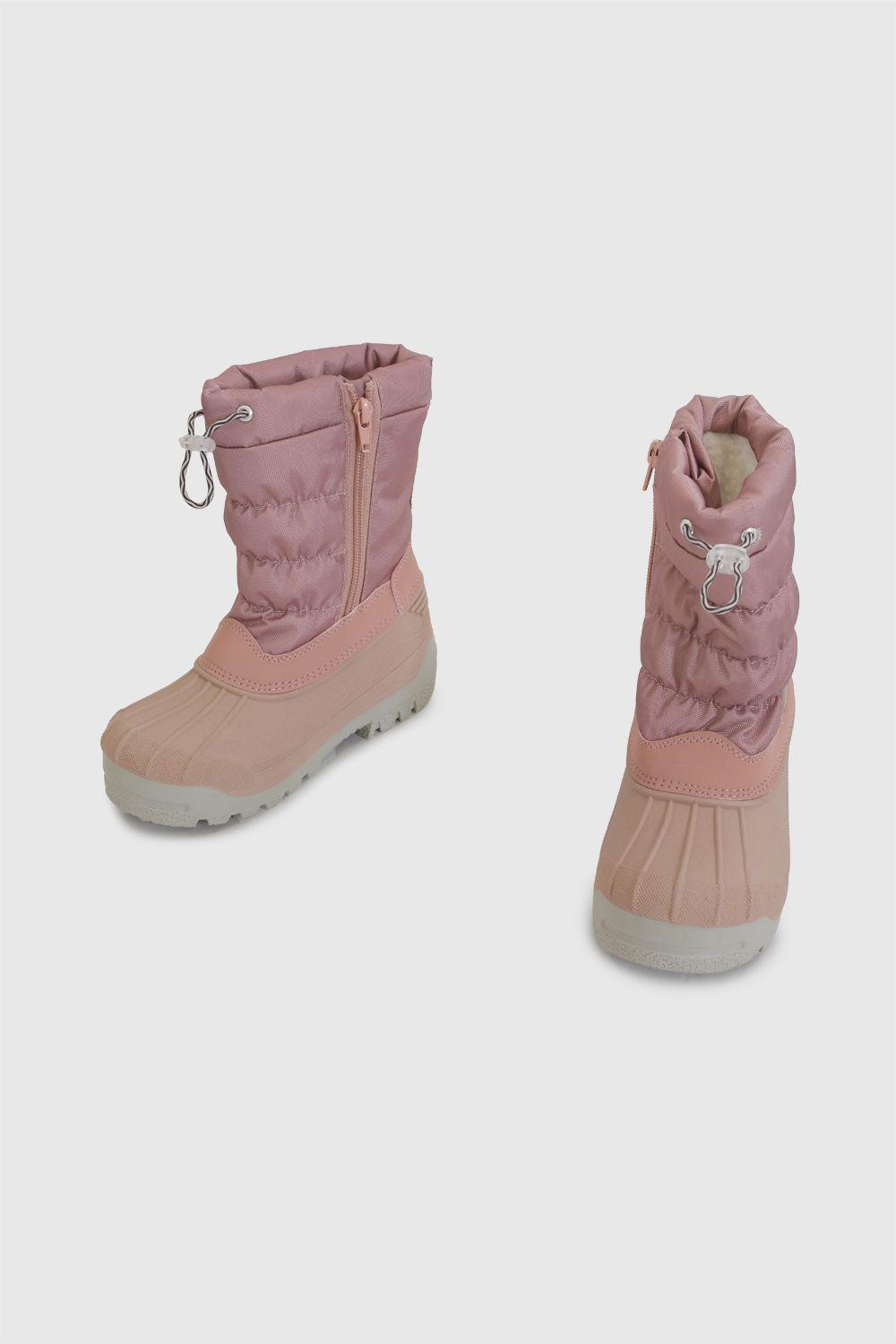Botín outdoor nieve niña rosado 28-38-3