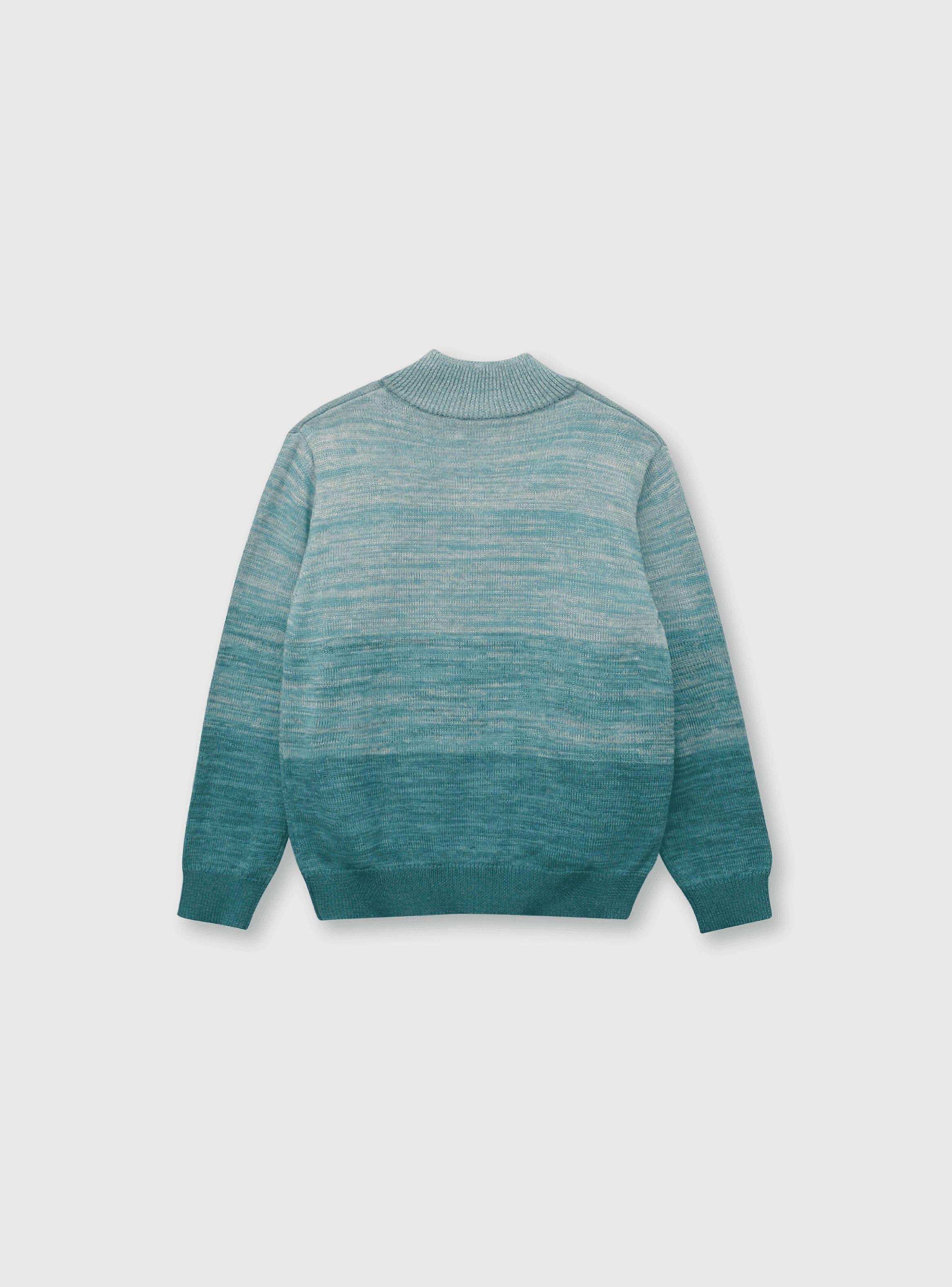 Sweater De Niño Degrade Verde (2 A 12 Años) Colloky-1