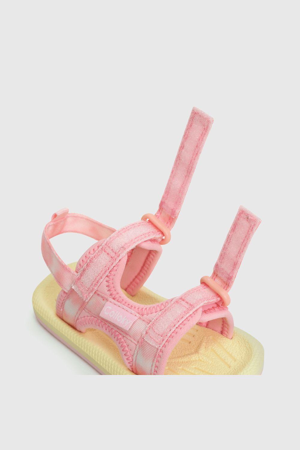 Aqua de niña playa doble ajuste tye dye light pink (21 a 27)-4