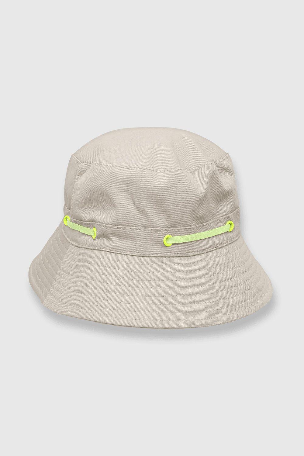 Sombrero de niño de gabardina arena (2 a 12 años)-0