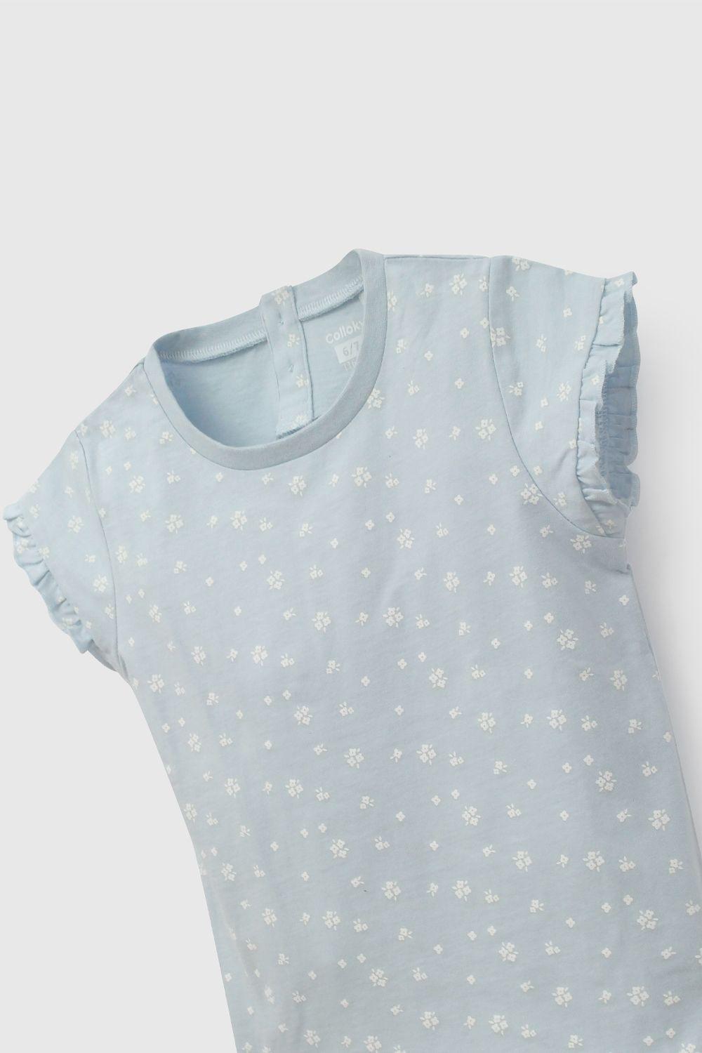 Pijama Celeste Niña 7467 Colloky-3