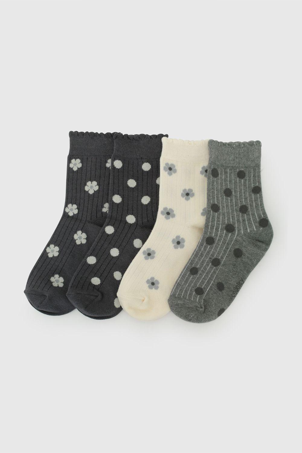 Calcetin 3/4 Niña Gris 7339 Colloky-0