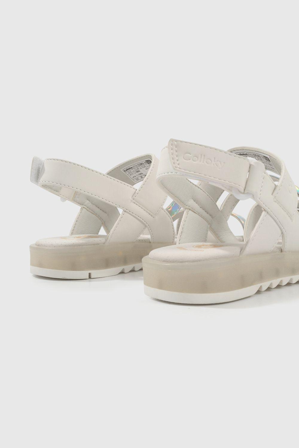 Sandalia Luces Niña Blanco 53200210V25-4