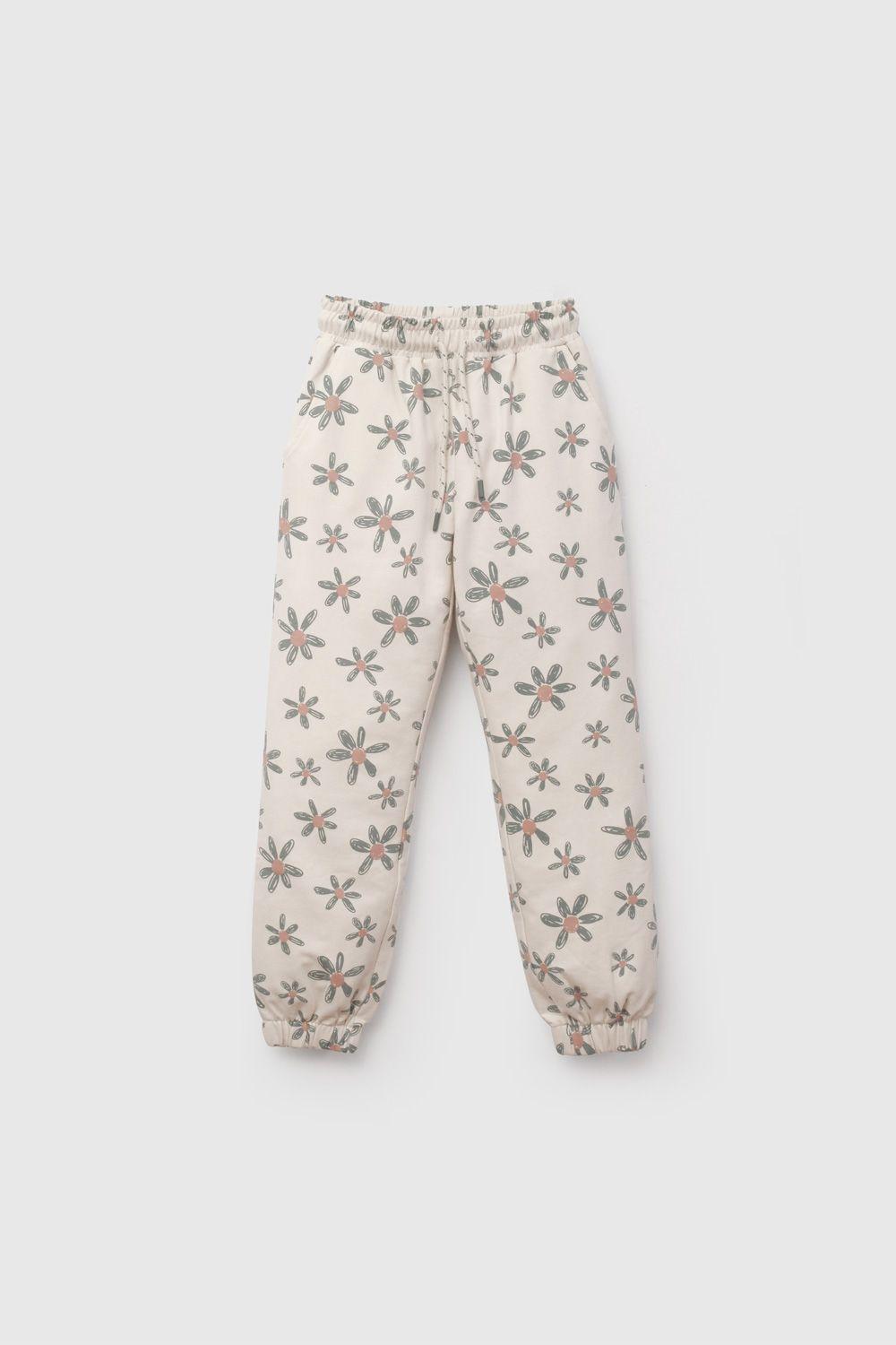 Buzo Flores Beige  De Niña PTPO0675V26-1