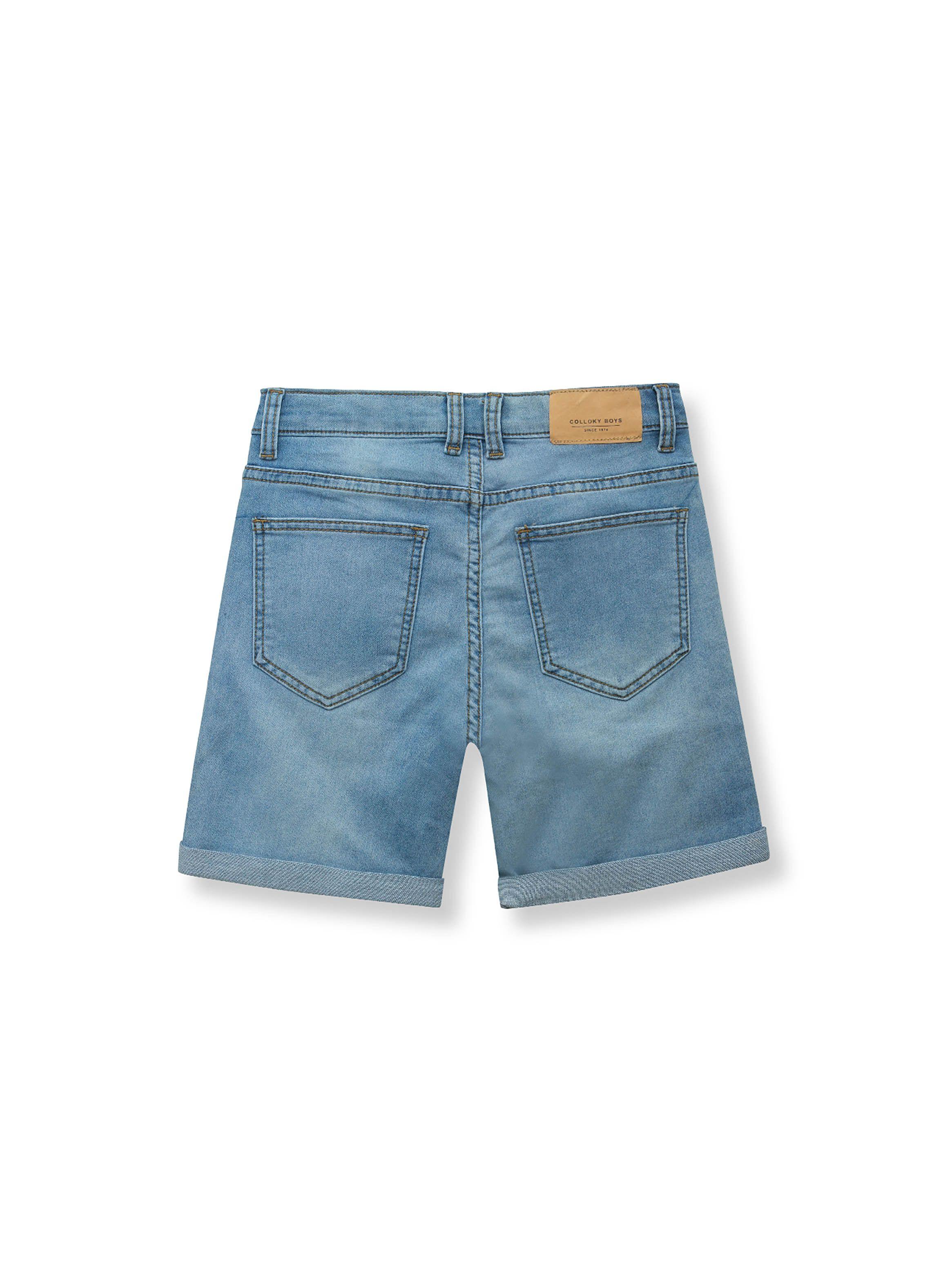 Bermuda Niño Azul Claro (2 A 12 Años) Colloky-1