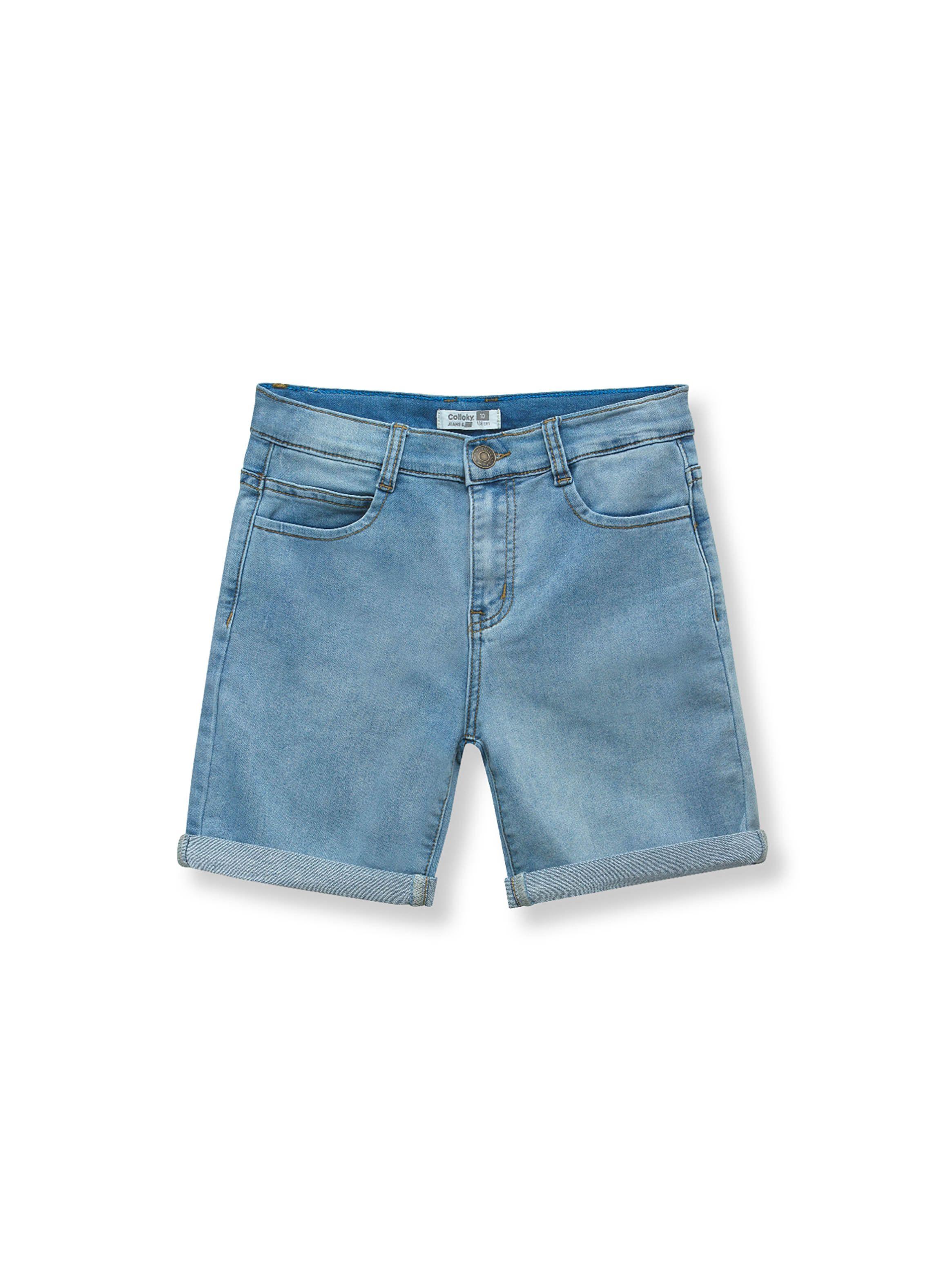 Bermuda Niño Azul Claro (2 A 12 Años) Colloky-0