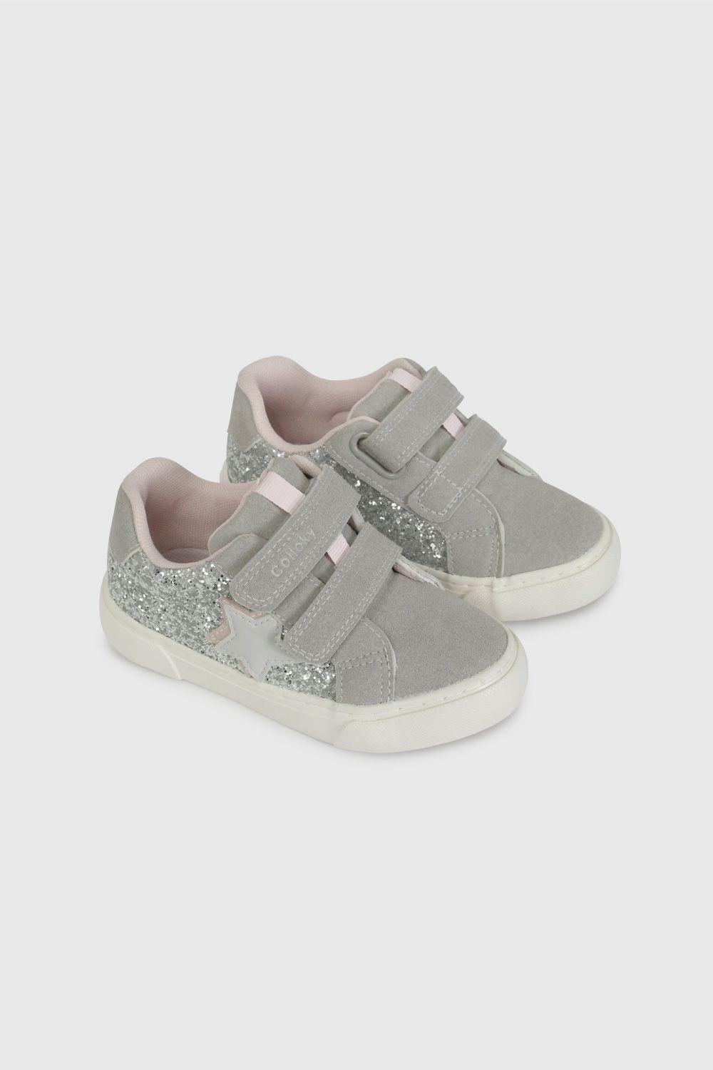 Zapatilla Plateada con Estrella y Brillos 47200208V26-0