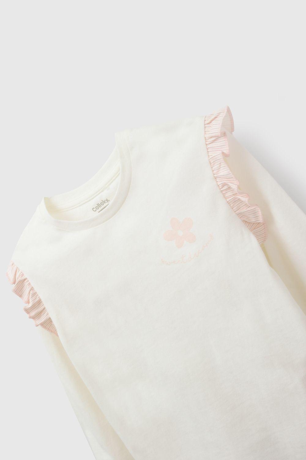 Pijama Rosa Niña 7366 Colloky-3