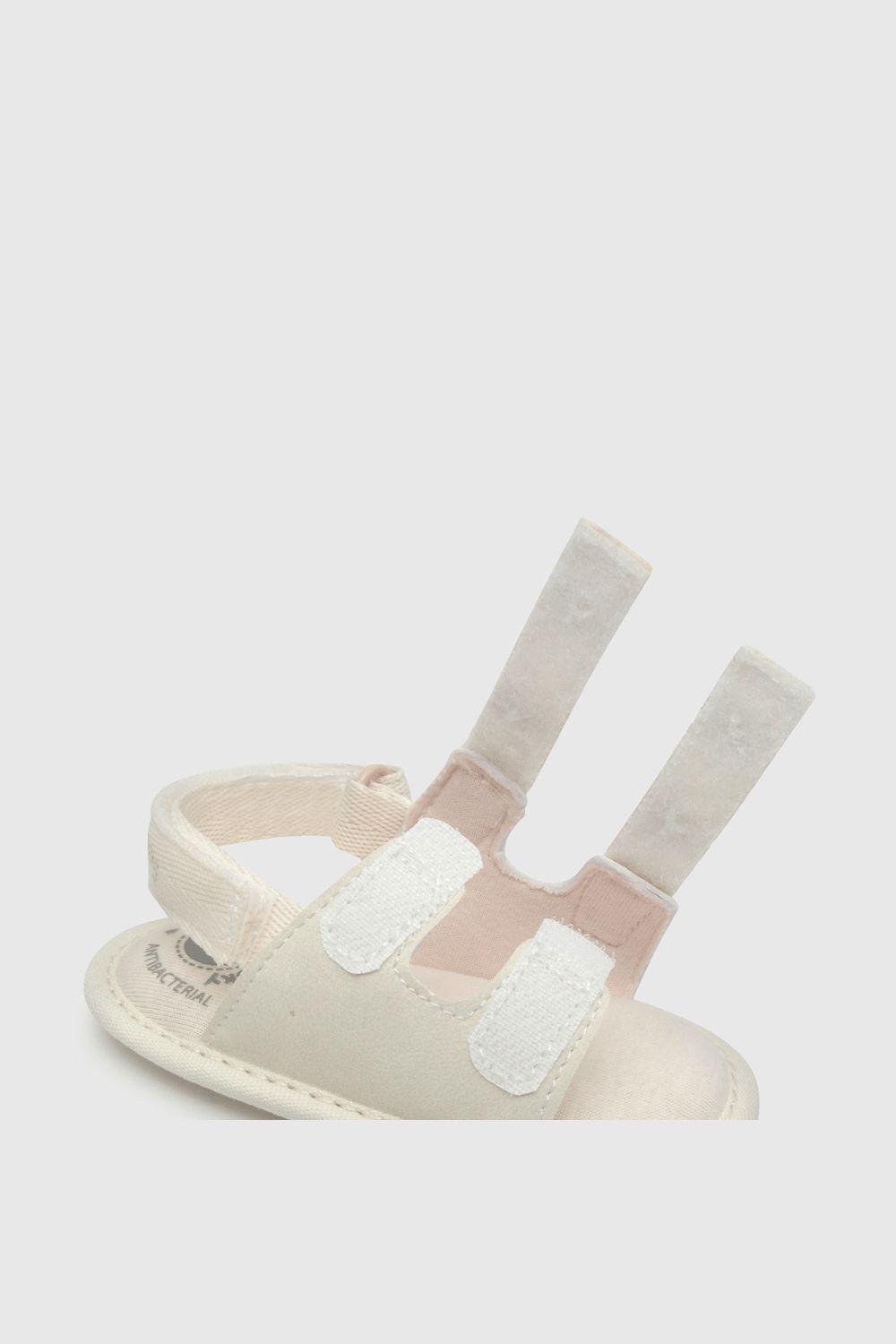 Sandalia De Niñas Doble Ajuste Off White (14 A 18)-4