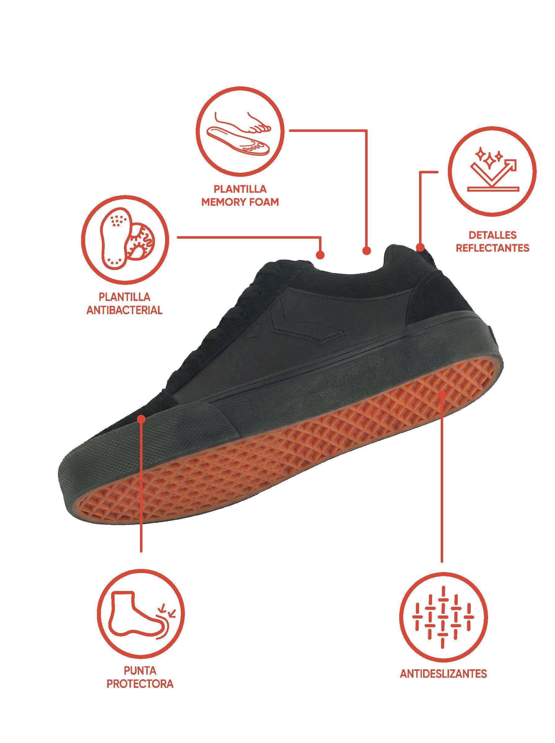 Zapatilla Escolar Negra 7302 Colloky-1