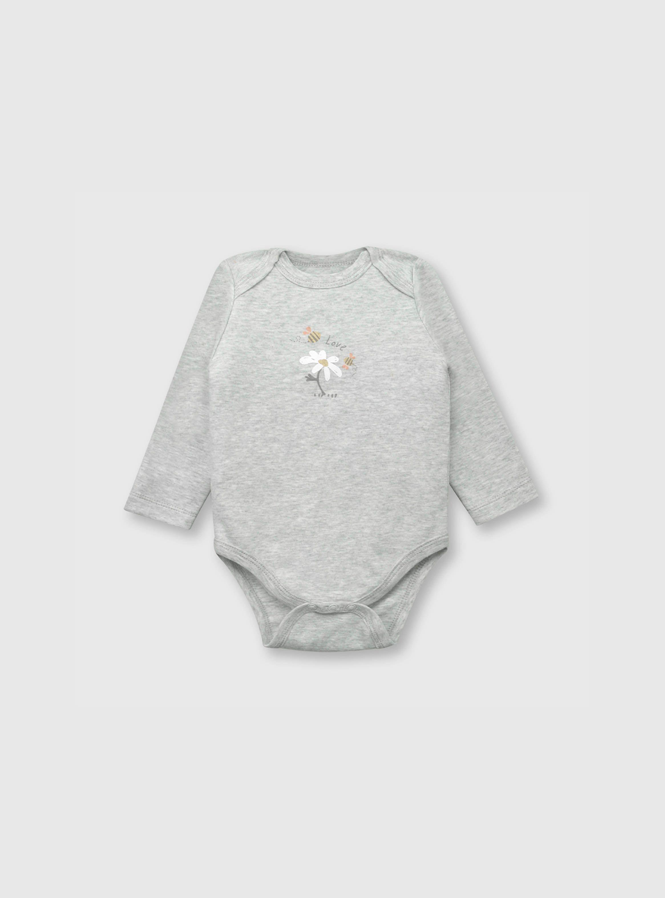 Set Bodies Niña 5 Pack Blanco (0 A 24 Meses) Colloky-2