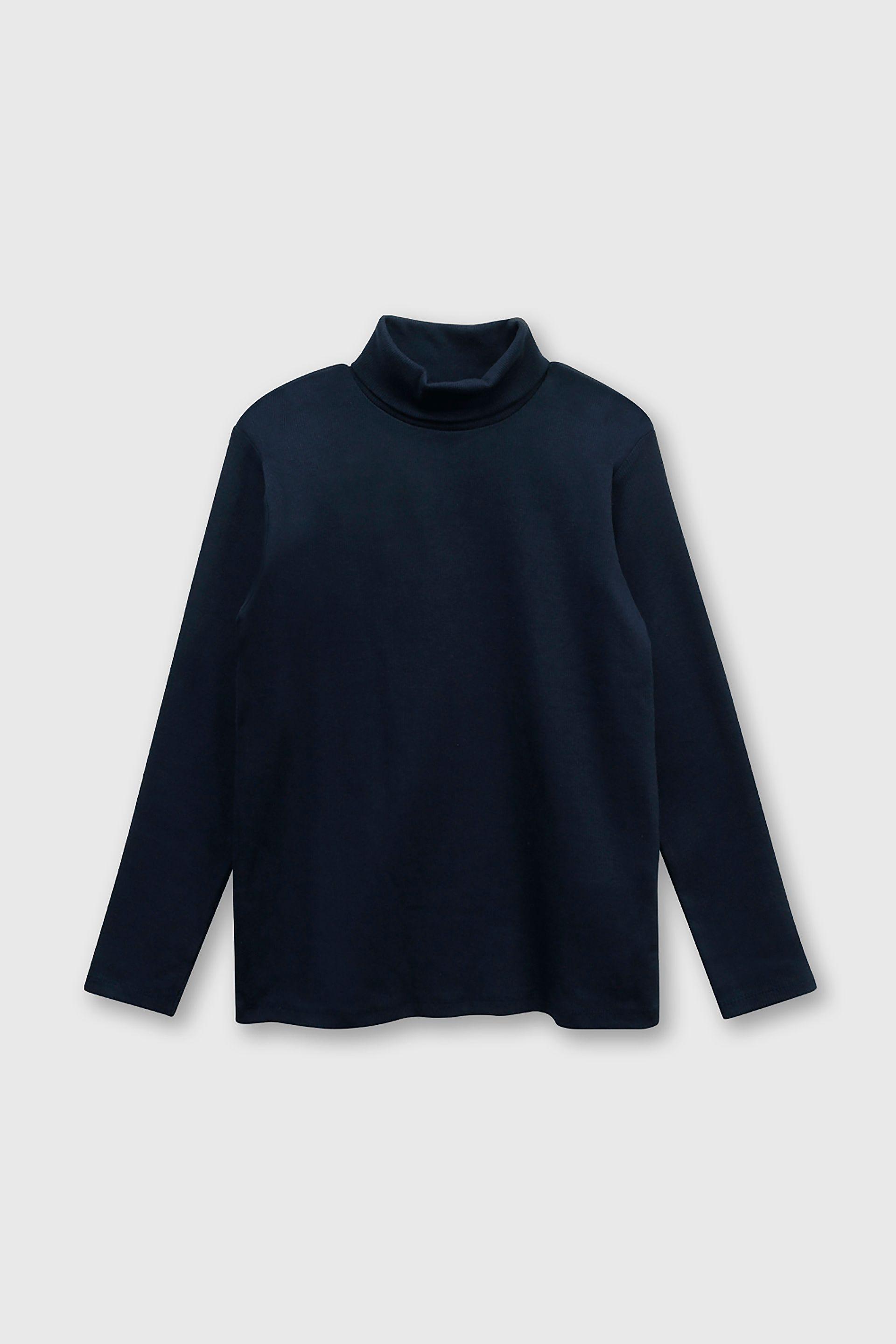 Beatle Liso de Algodón Azul para Niño de 3 a 12 años-0