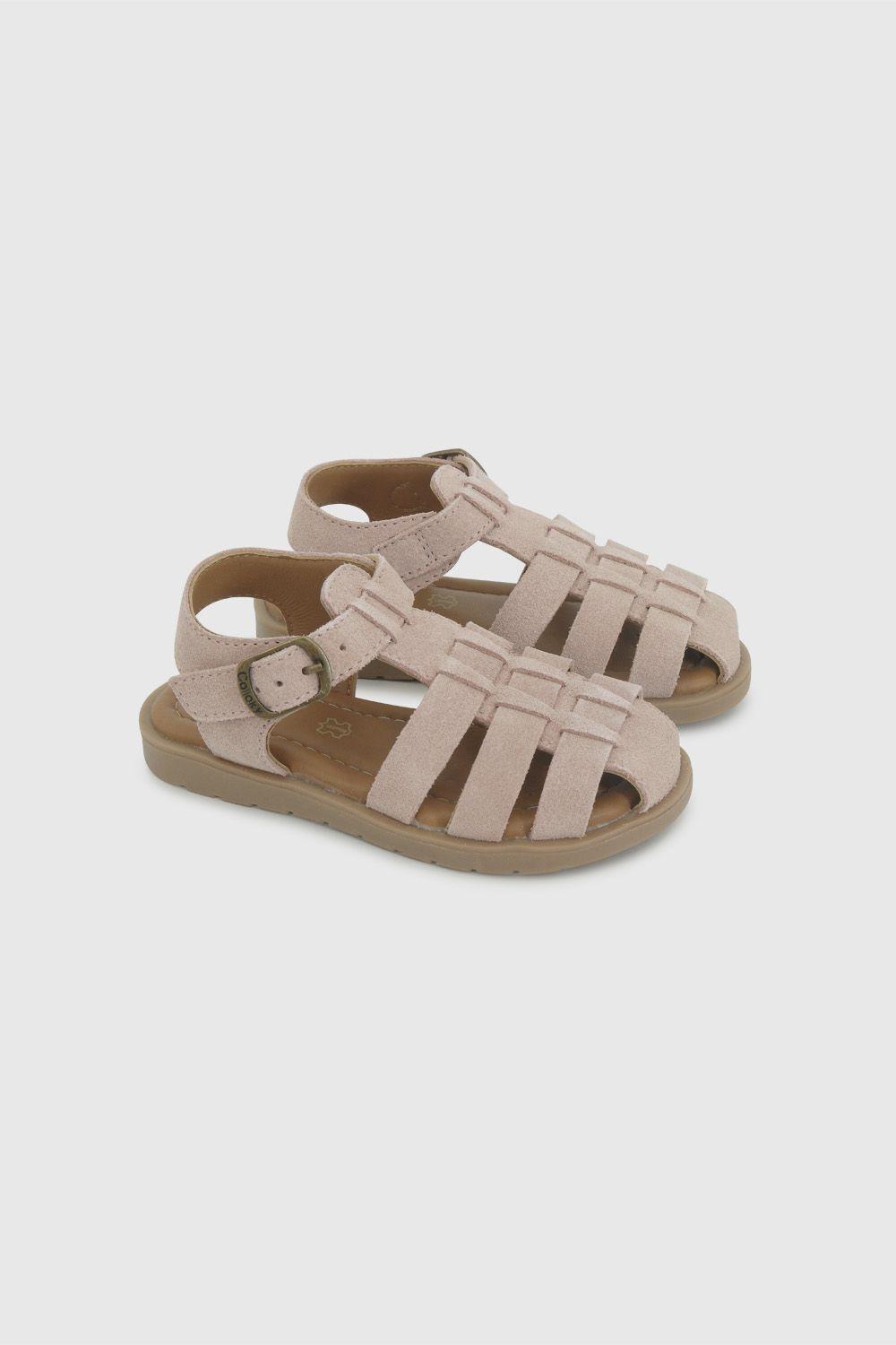 Sandalia de Cuero Rosada de Caminante talla 21 a 27 43060129V26-0