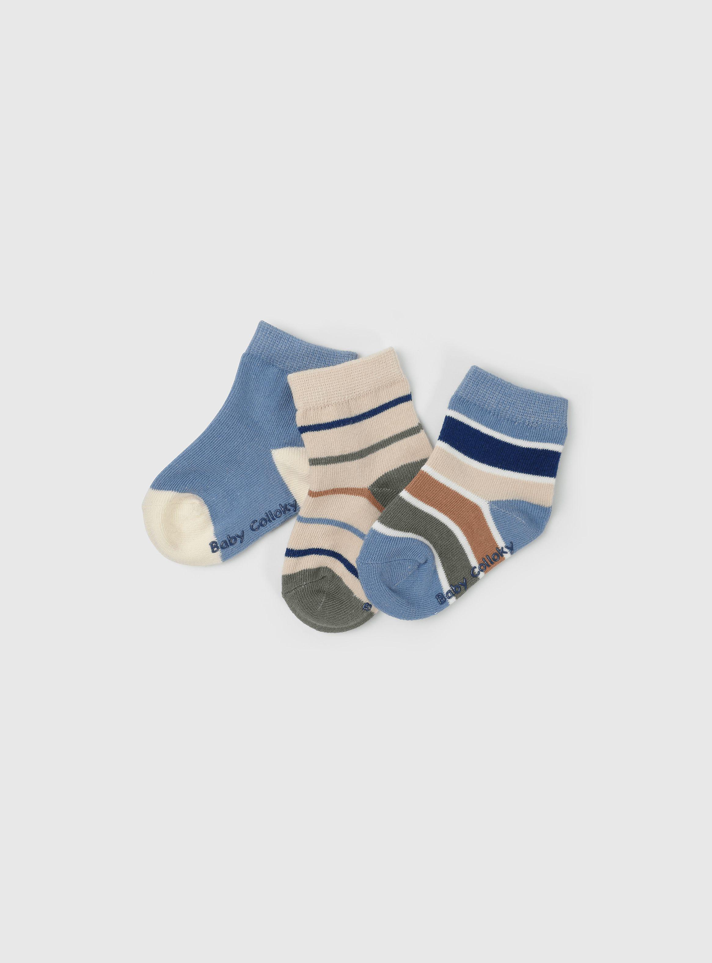 Calcetín Deportivo Niño Beige 55402 Colloky-1