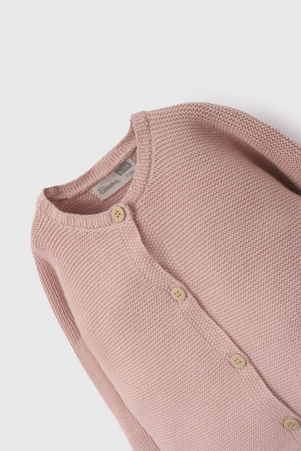 Chaleco Rosado Tejido De Bebé CHLA4235V26-2