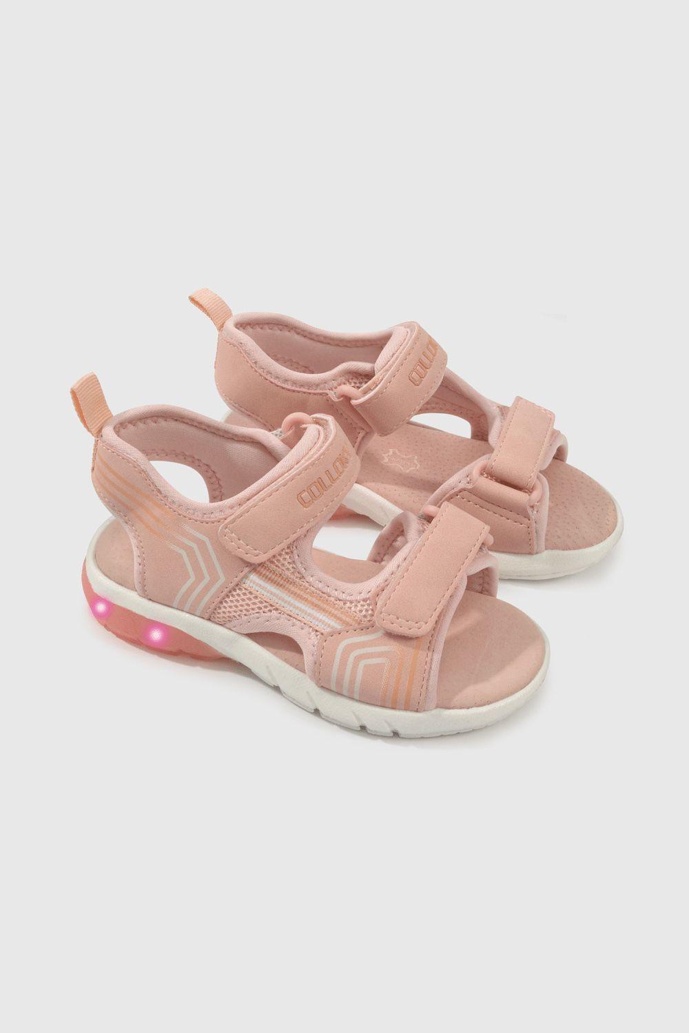 Sandalia Luces Rosada-0