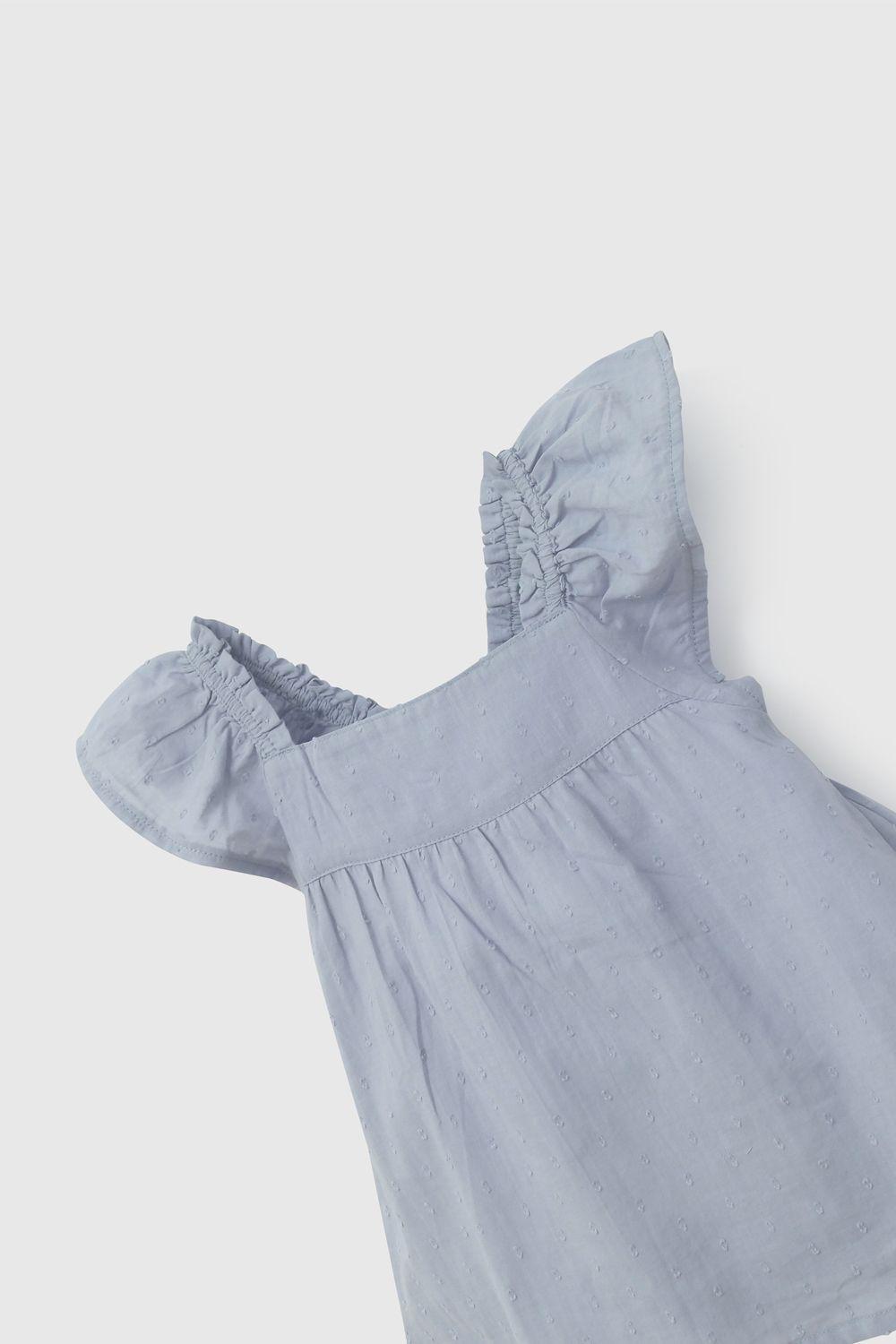 Conjunto Celeste Polera Y Pata De Niña COVL0840V26-3