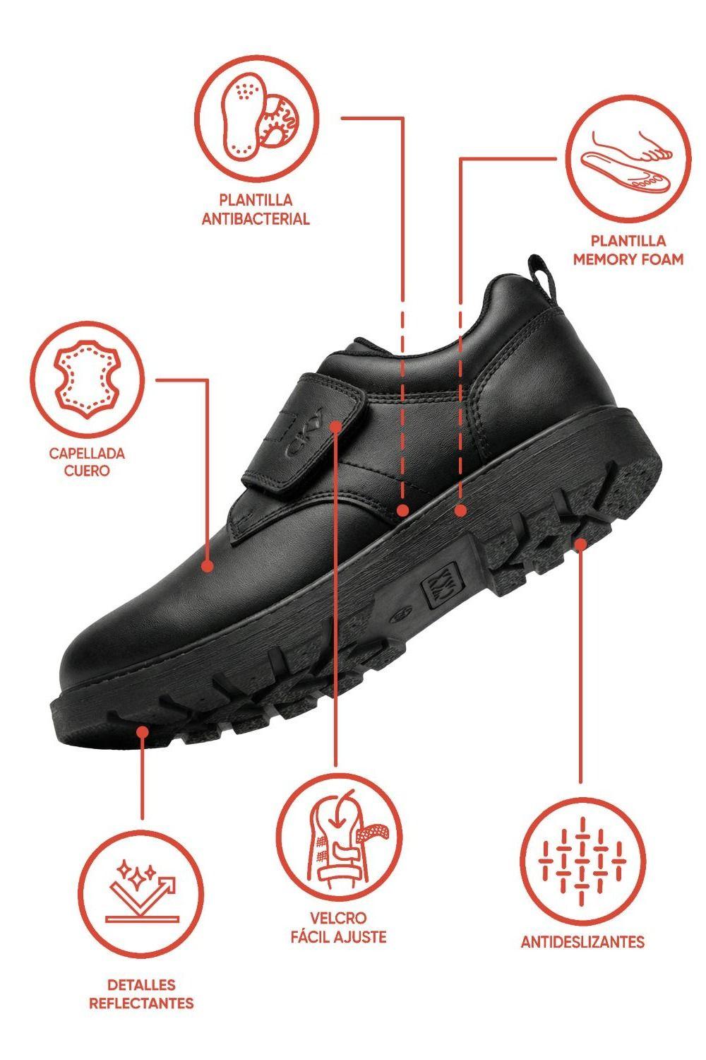 Zapato Escolar Negro 7293 Colloky-1