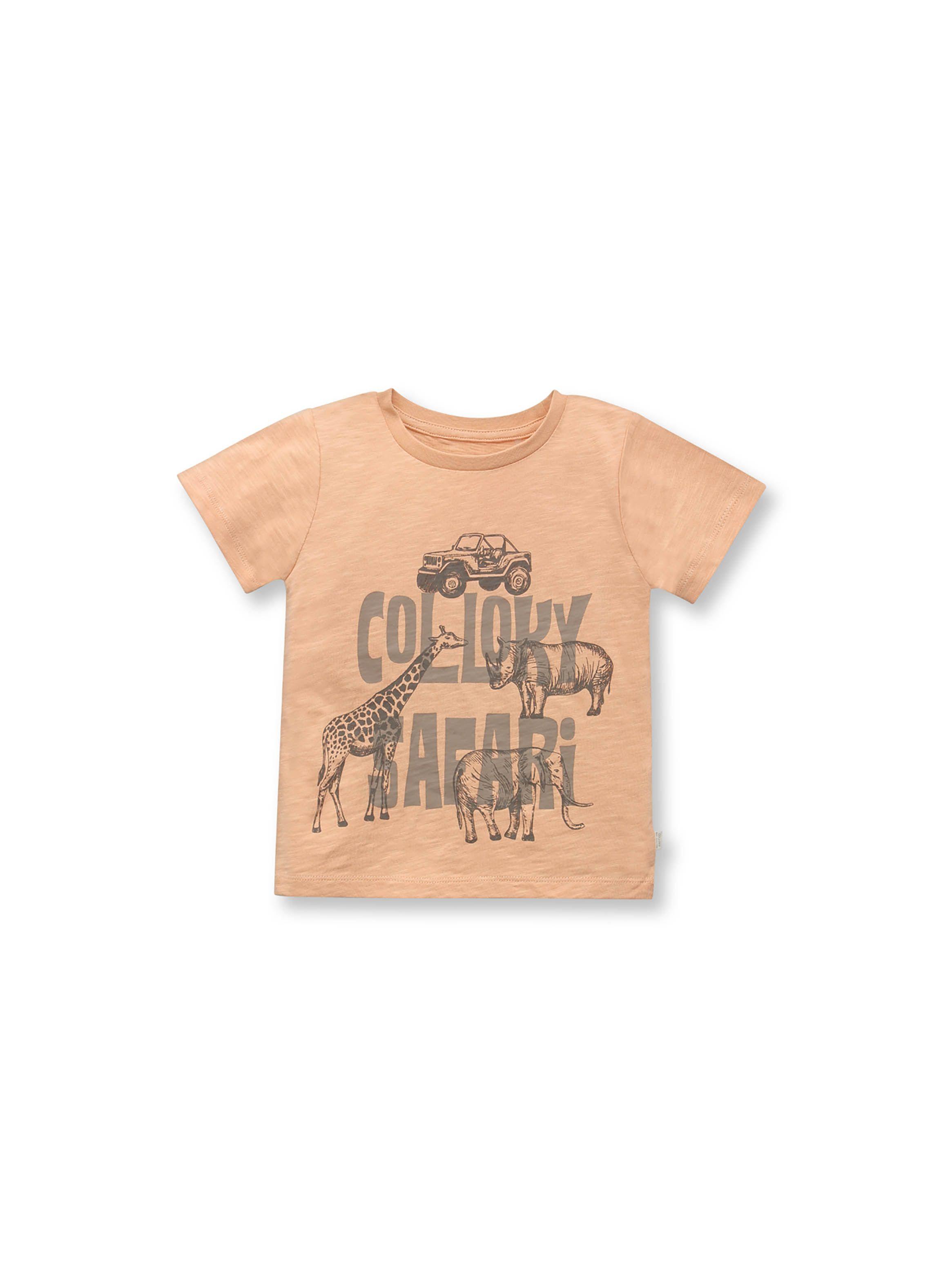 Polera De Bebé Niño Safari Naranjo (3 A 36 Meses) Colloky-0