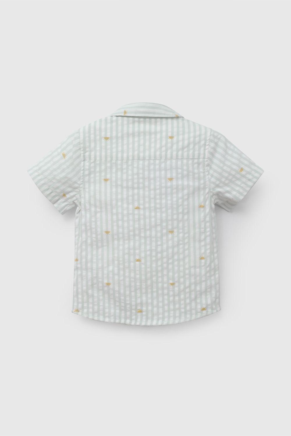 Camisa Verde Rayada Soles  De Niño CAAL0597V26-1