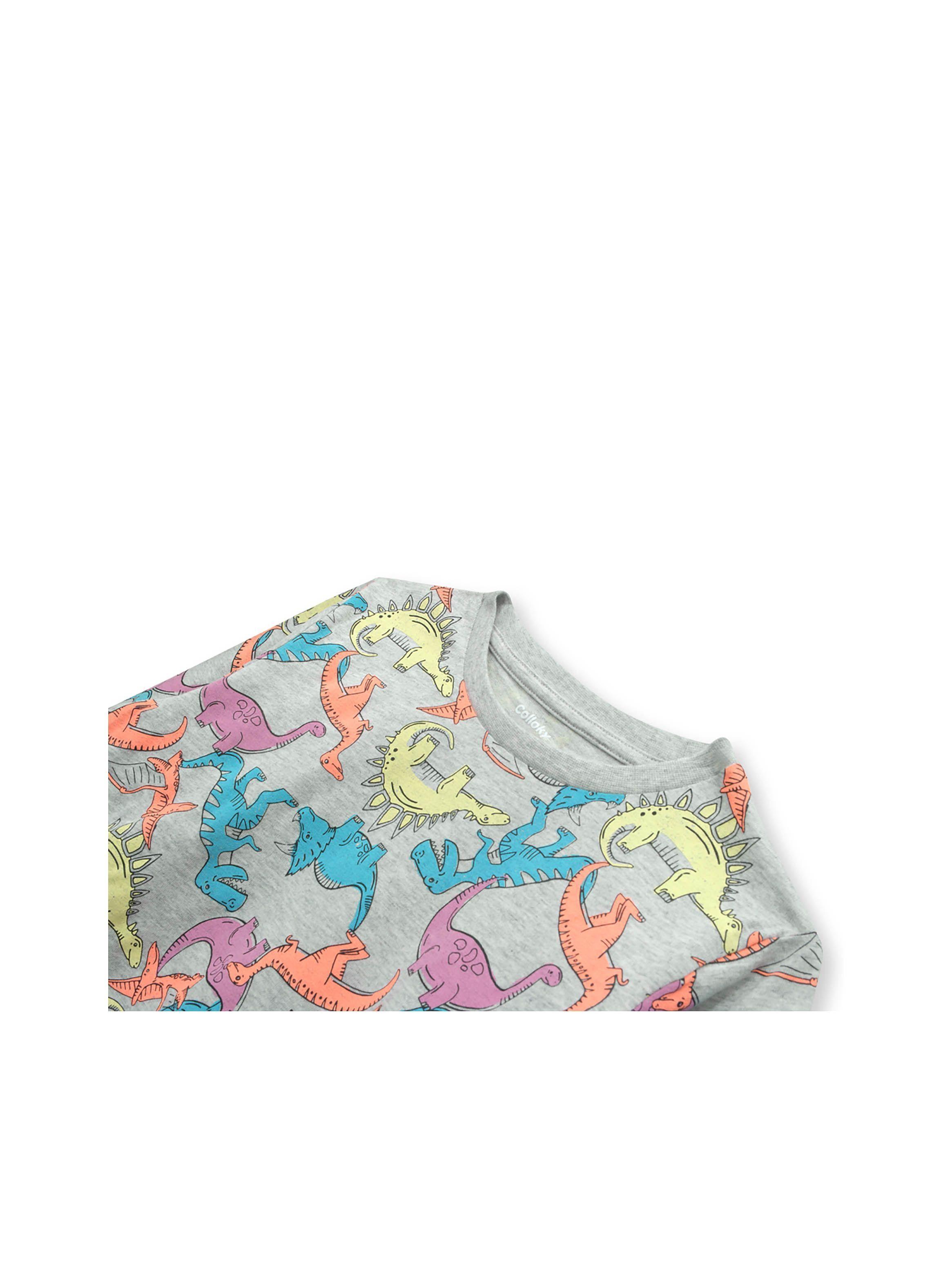 Pijama Niña Gris Degradado (2 A 12 Años) Colloky-3