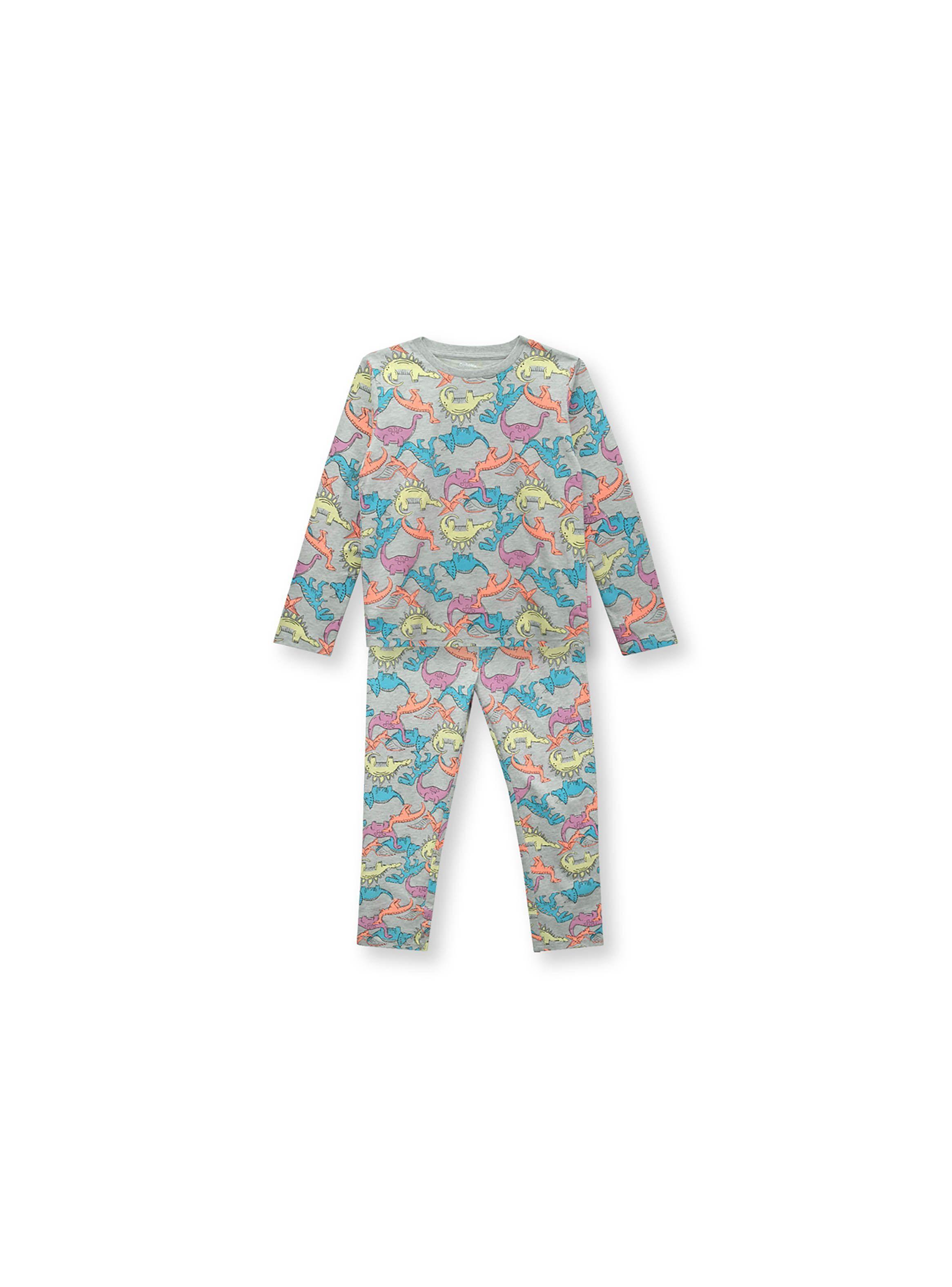 Pijama Niña Gris Degradado (2 A 12 Años) Colloky-0