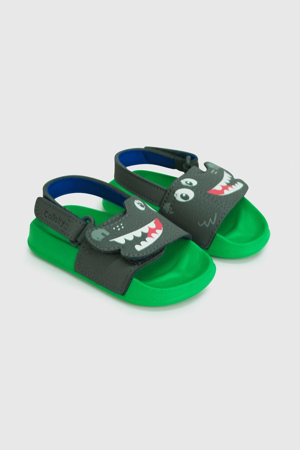 Pantinas de niño playa cocodrilo gray / gris (21 a 27)-0