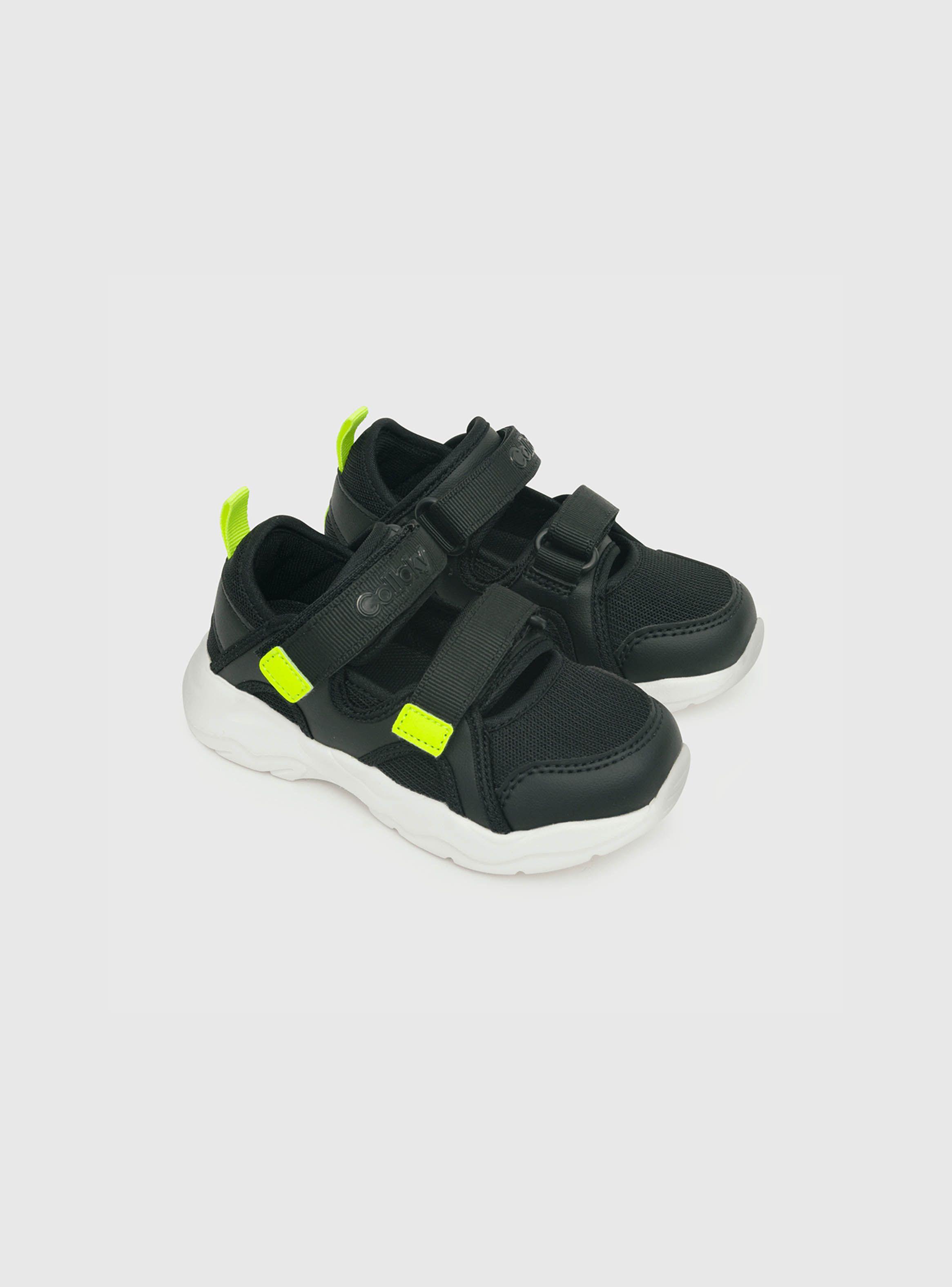 Sandalia De Niño Dos Velcros Negro (28 A 36) Colloky-0