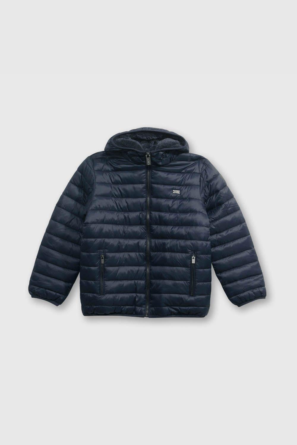 Parka Escolar Azul unisex abrigada calce regular-0