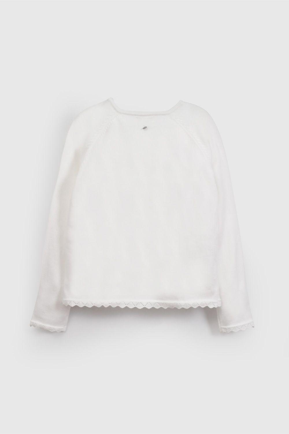 Chaleco Blanco Básico De Niña CHLA0609V26-1