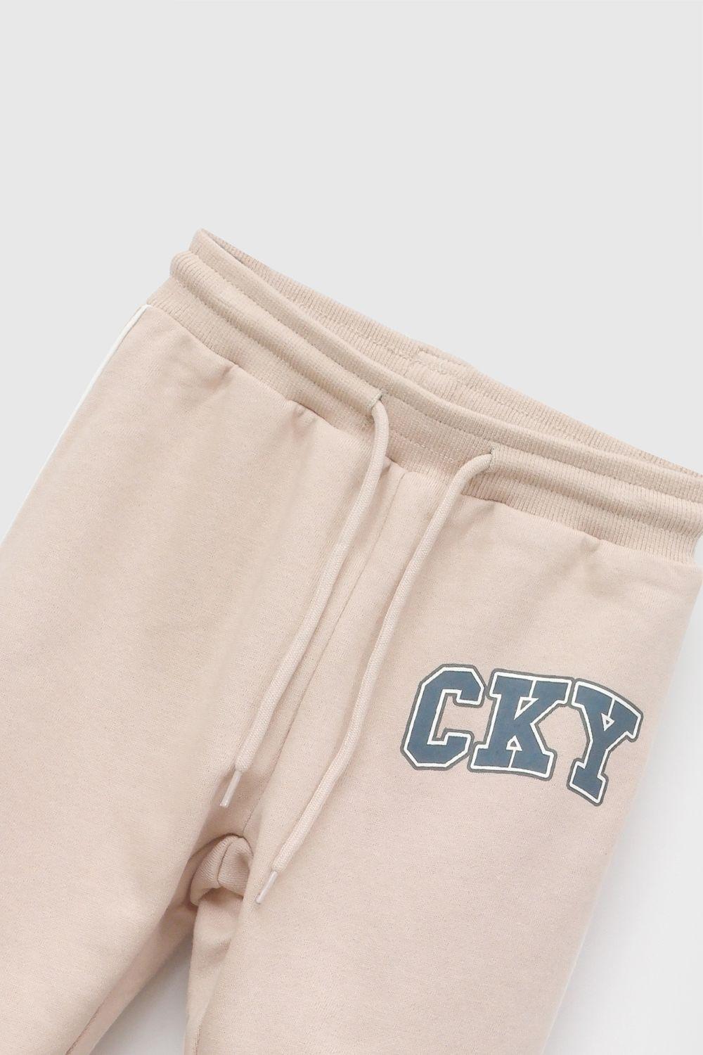 Pantalon Buzo CKY Beige Niño 6-9M a 4-5A Colloky-2