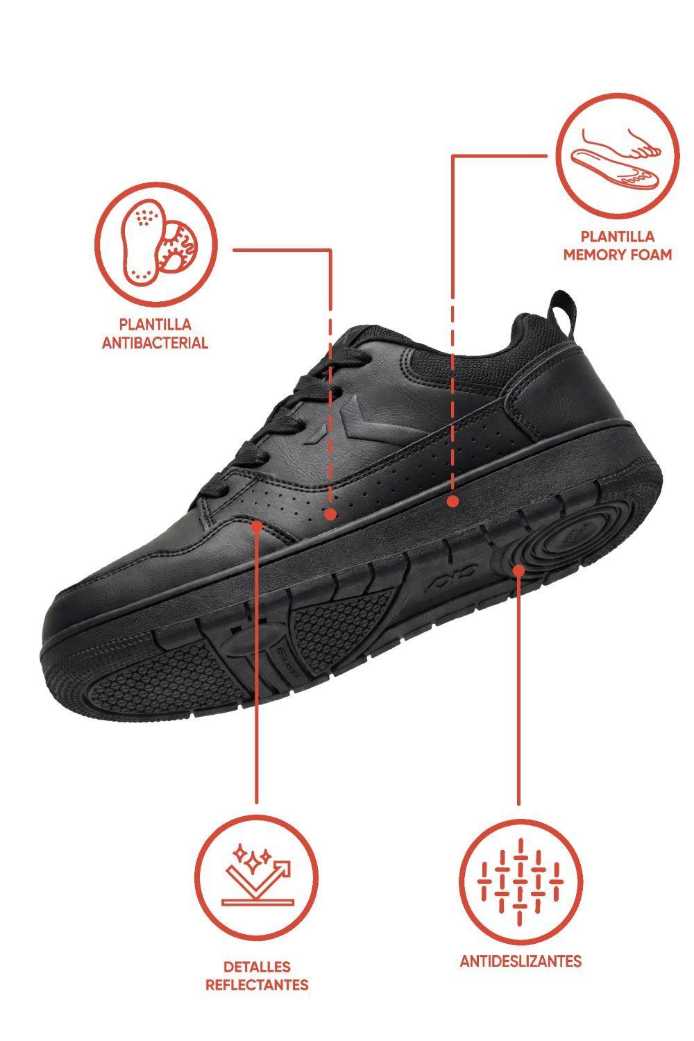 Zapatilla Escolar Negra 7257 Colloky-1