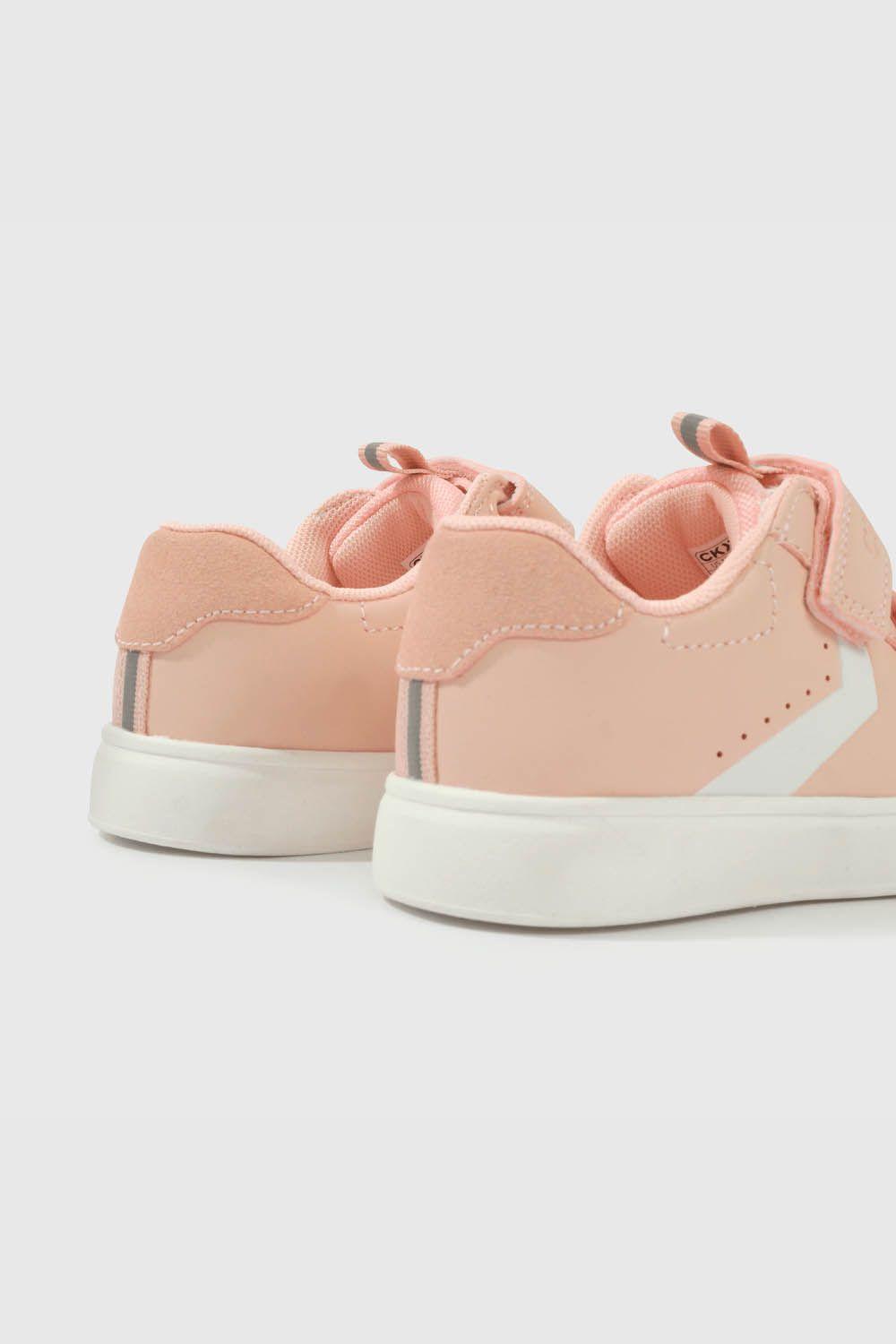 Zapatilla Rosada con Velcro Niña-4