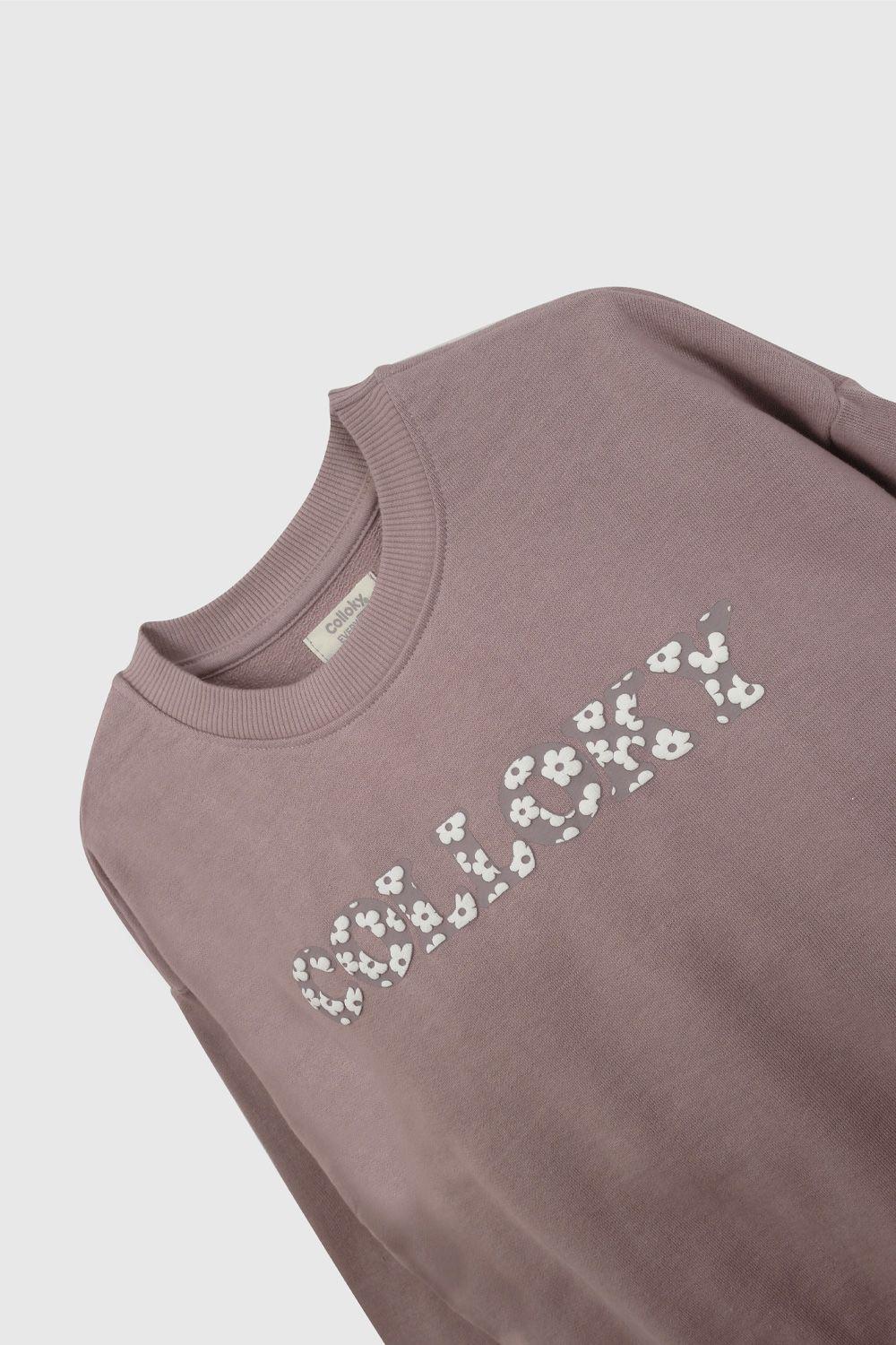 Polerón Morado Colloky Flores De Niña PLPO4618V26-2