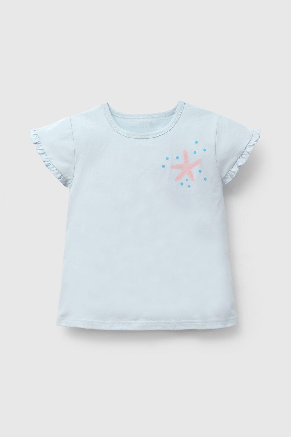 Pijama Niña Celeste 58101 Colloky-1