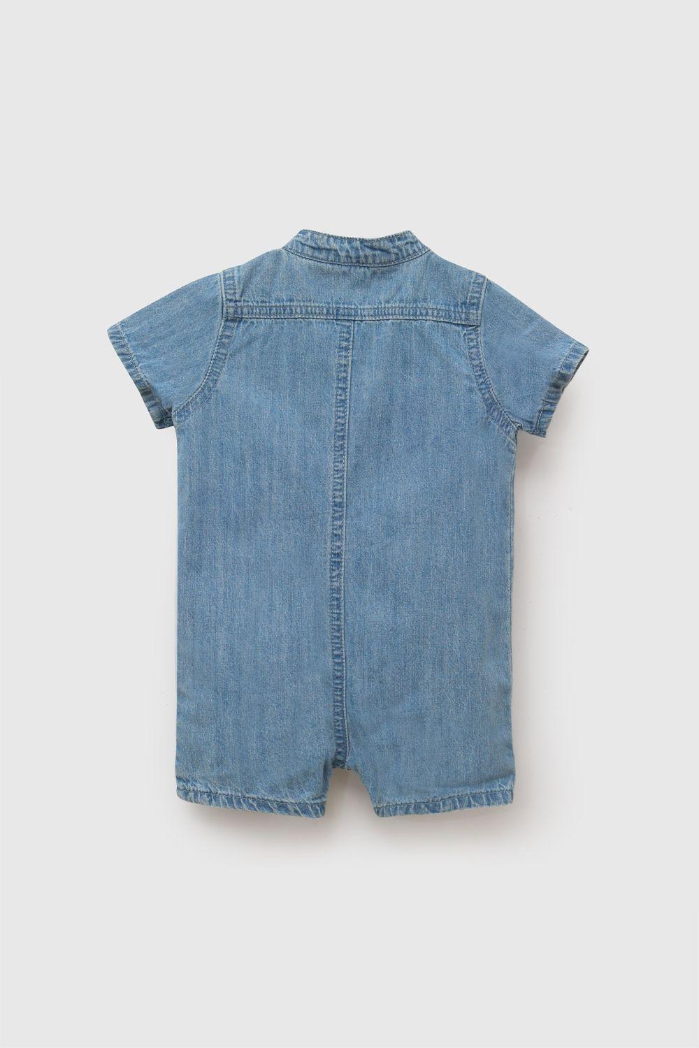 Entero navy mezclilla niño denim 0-3M a 9-12M-2
