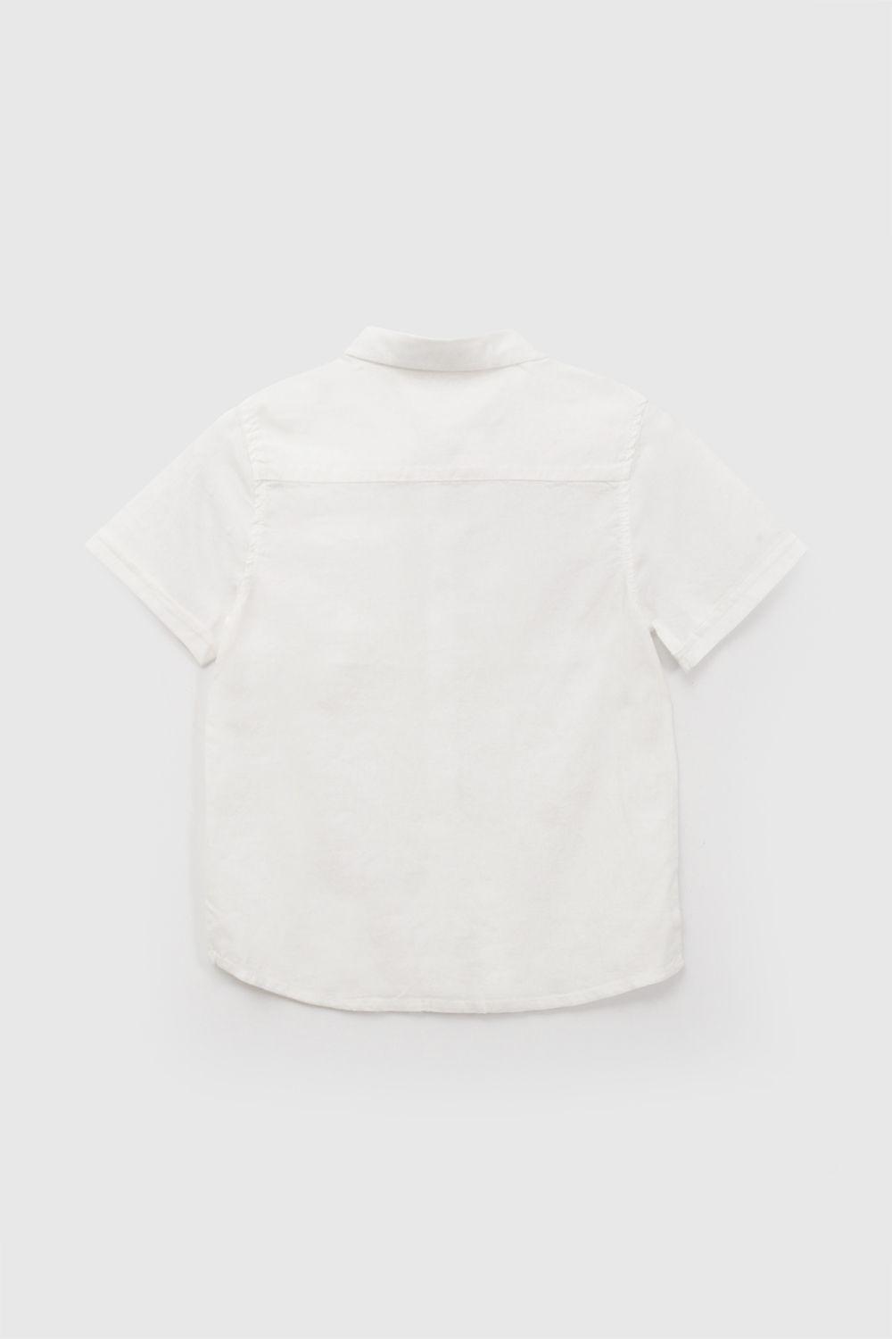 Camisa Manga Corta Blanco Niño 3-4A a 12-13A Colloky-2