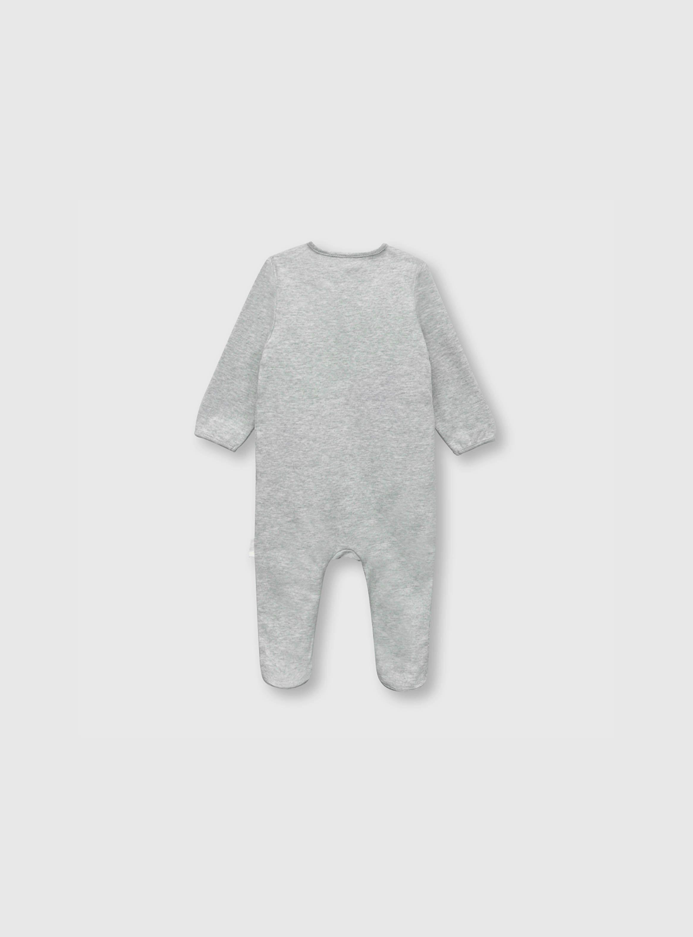 Osito De Bebe Niña Estampado Gris (0 A 9 Meses) Colloky-1