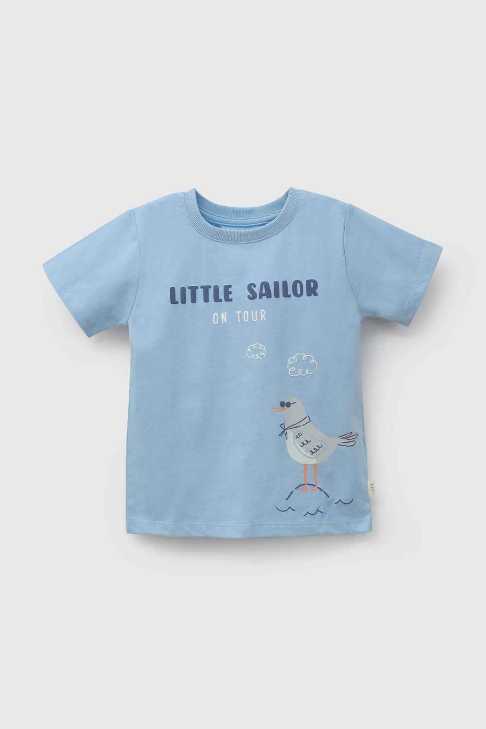 Polera Niño Celeste 58219 Colloky-0