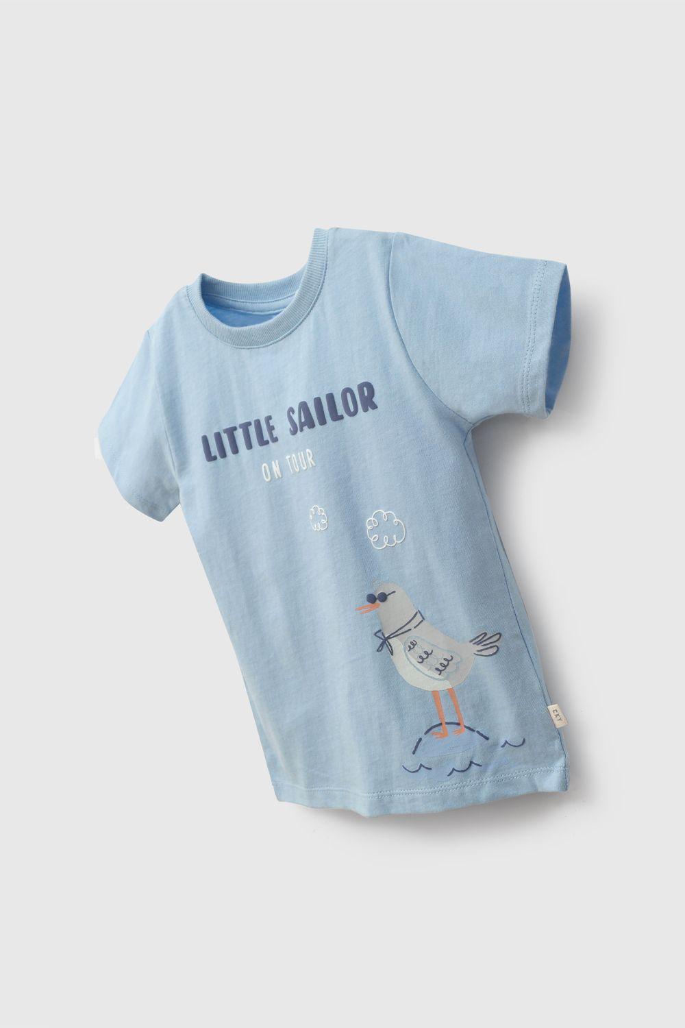 Polera Niño Celeste 58219 Colloky-2