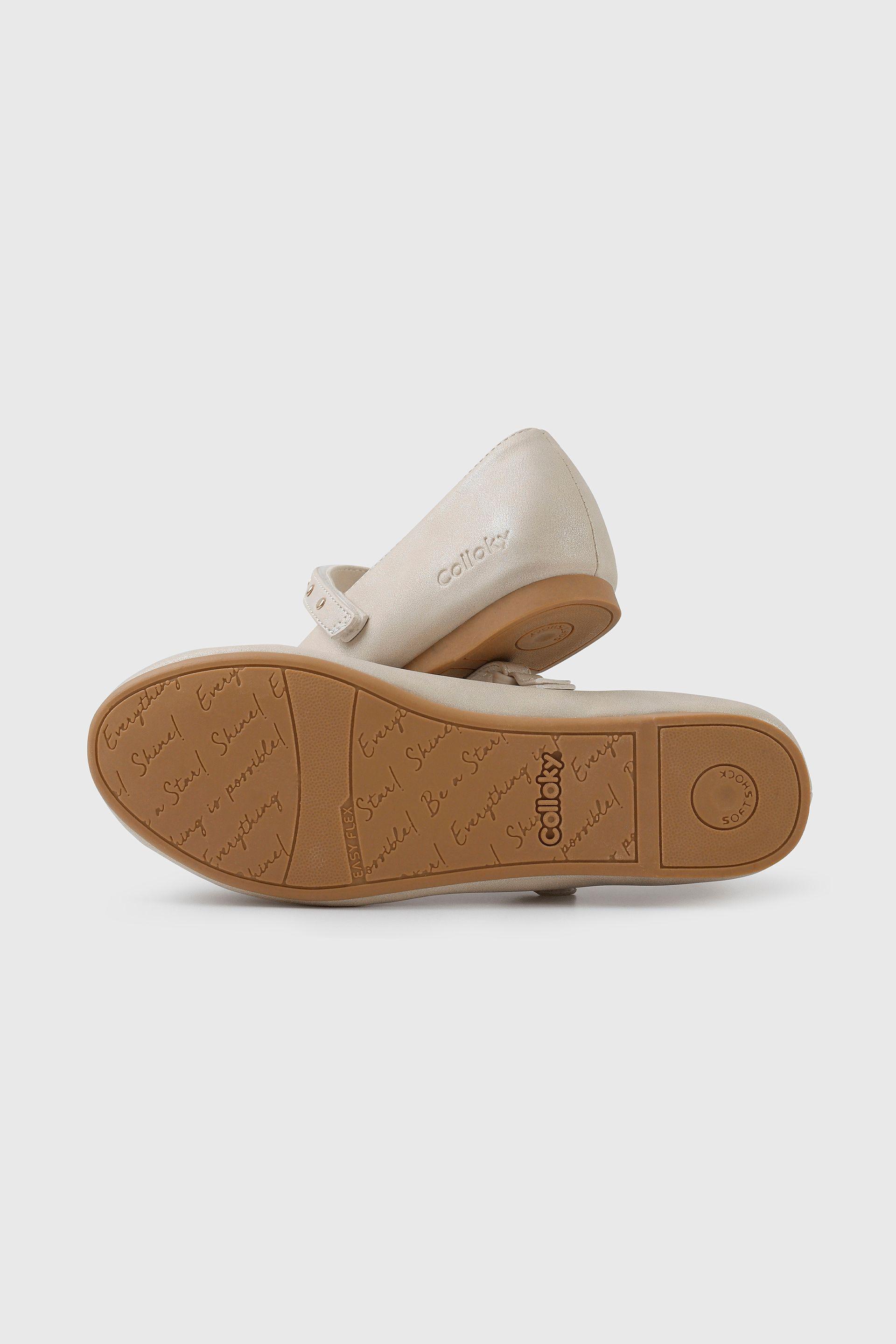 Ballerina dorada para niña, estilo y comodidad en cada paso-2