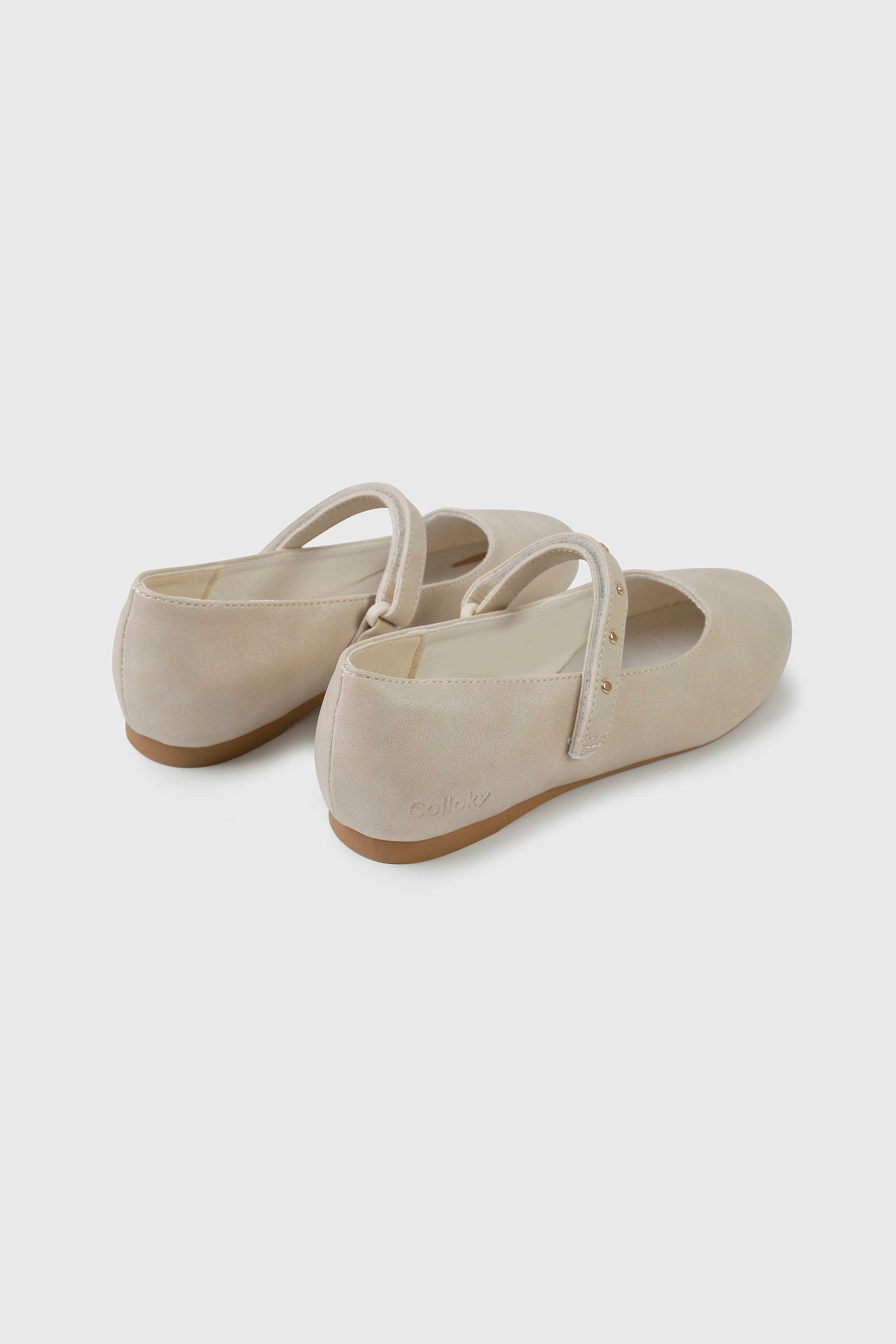 Ballerina dorada para niña, estilo y comodidad en cada paso-4