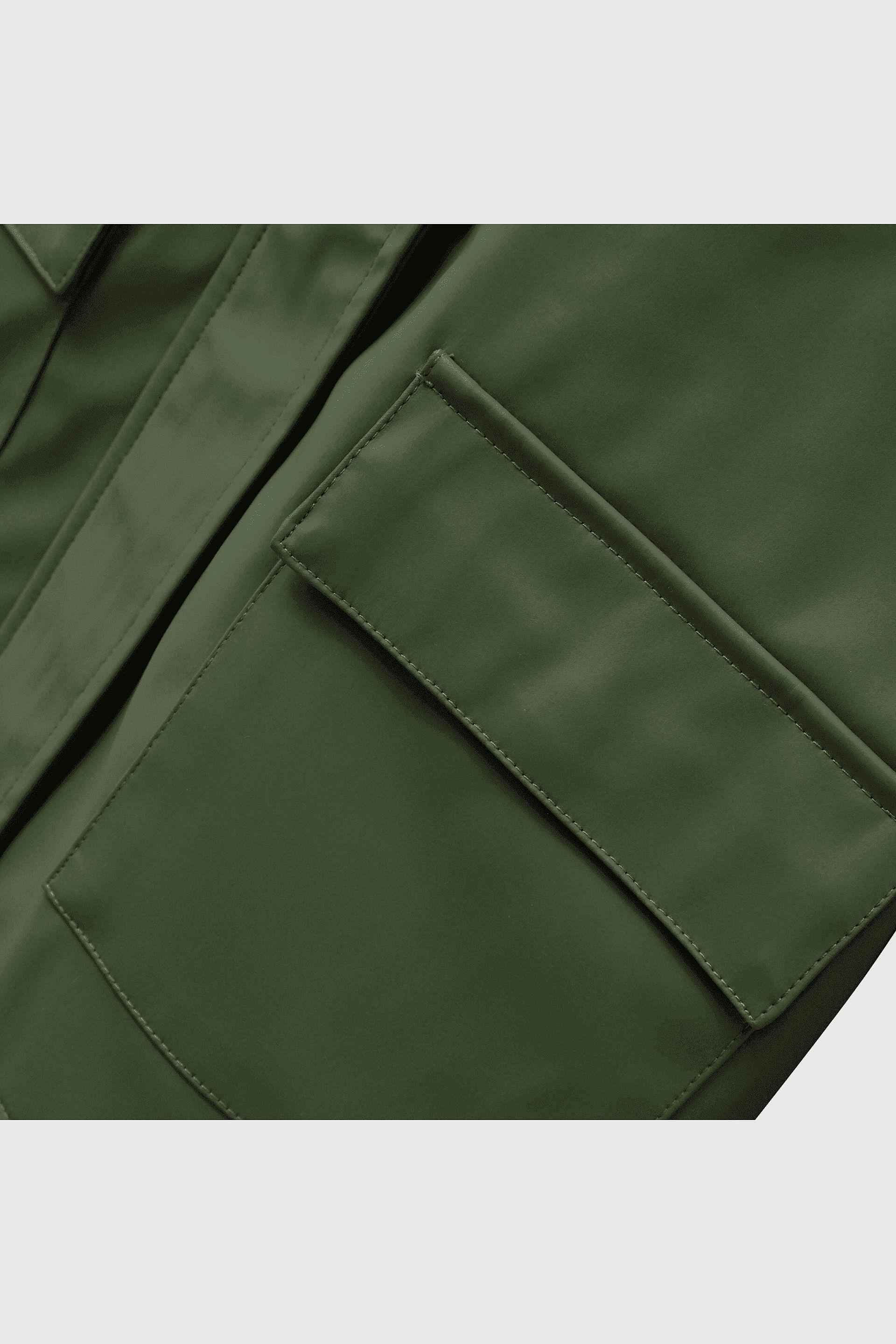 Chaqueta Engomada y con Forro Gris-2