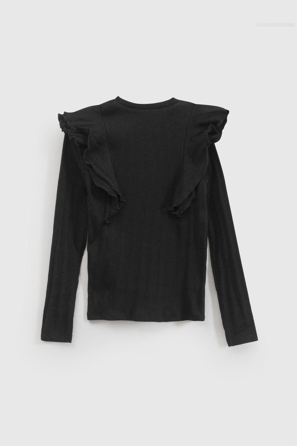 Polera Niña Negro 8228 Colloky-1