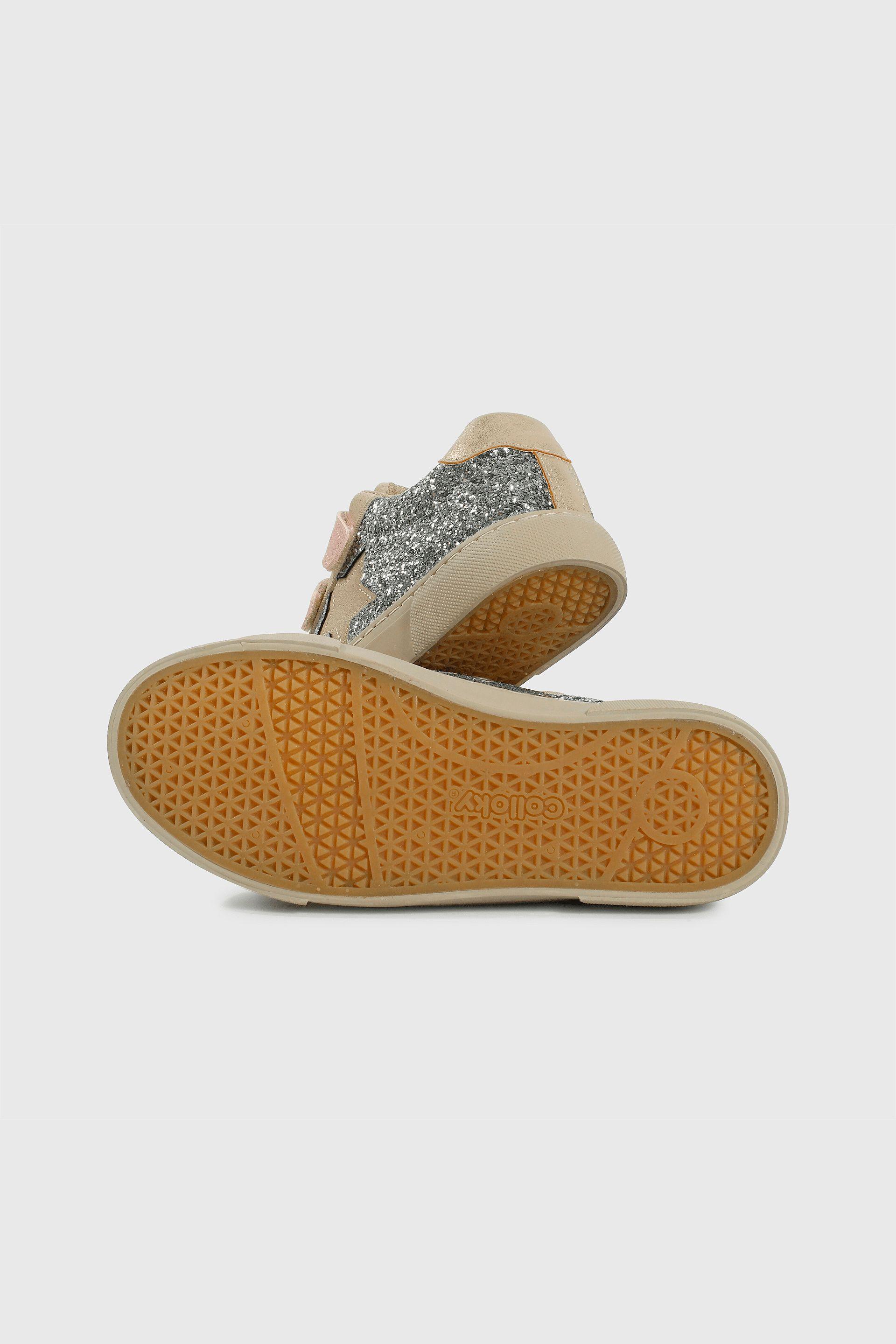 Zapatilla de Niña Lifestyle Seatle Beige con Velcro 227-2