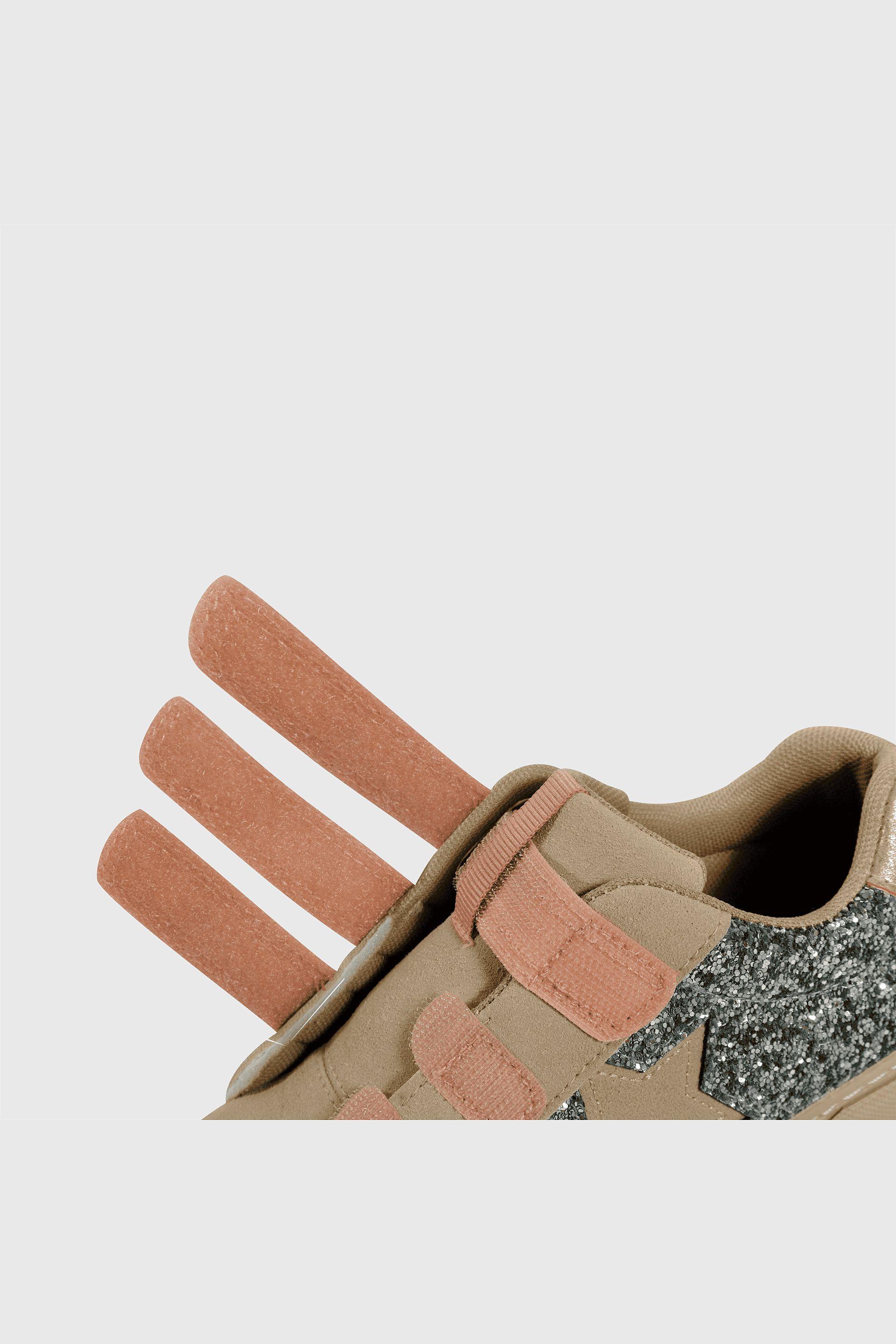 Zapatilla de Niña Lifestyle Seatle Beige con Velcro 227-5