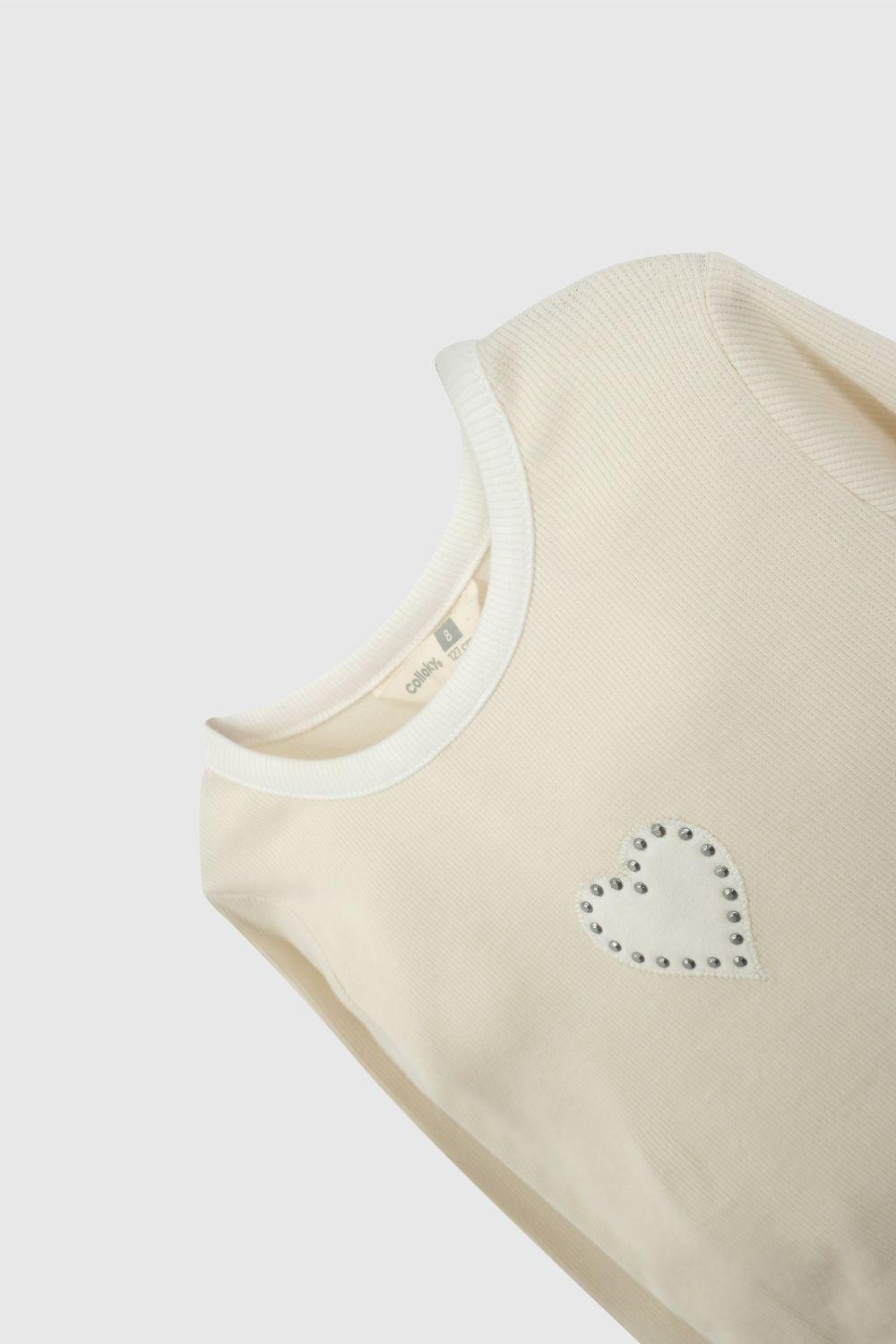 Polera Beige Rib Estrella De Niña POPU0275V26-3