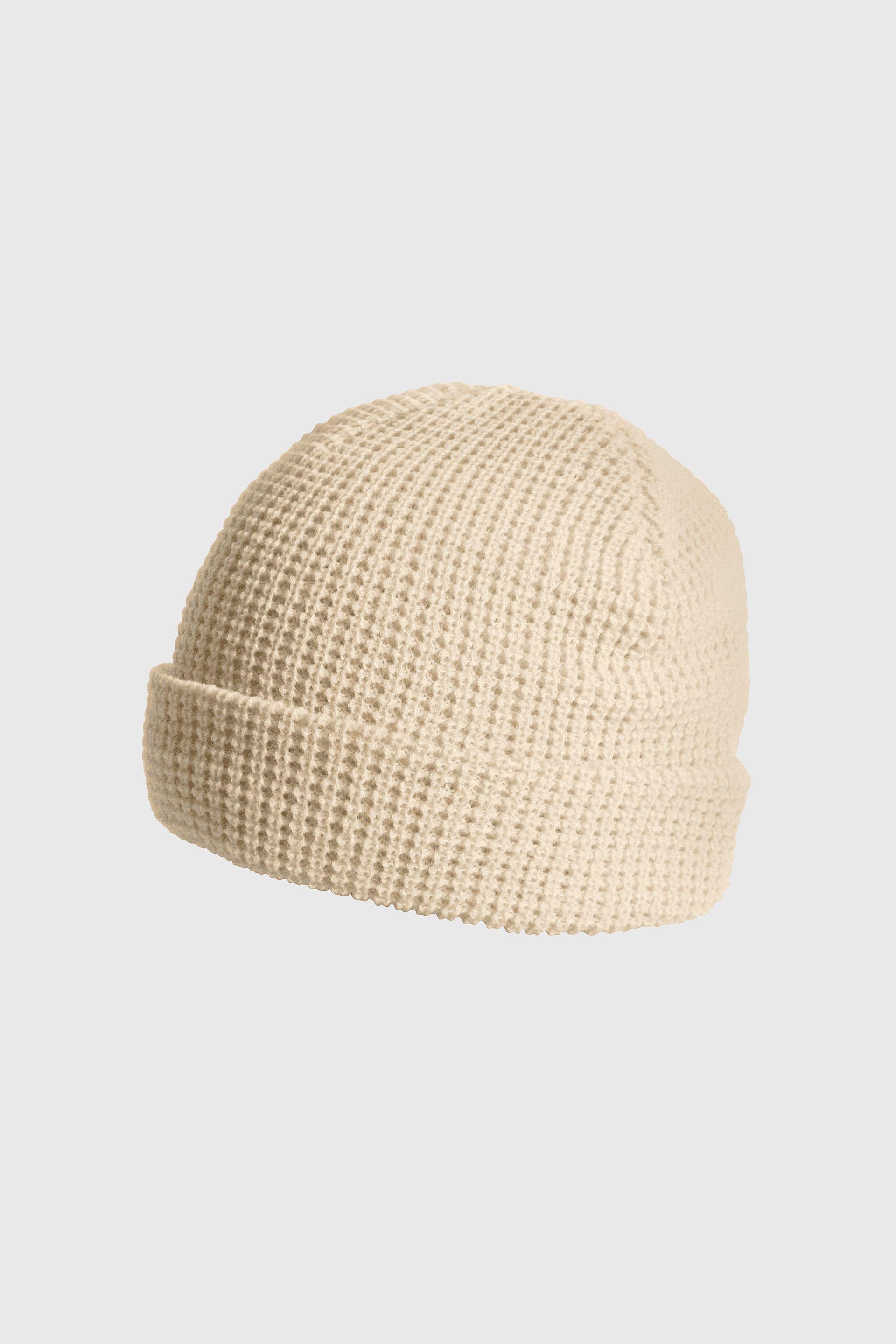 Gorro Tejido Básico Beige-0