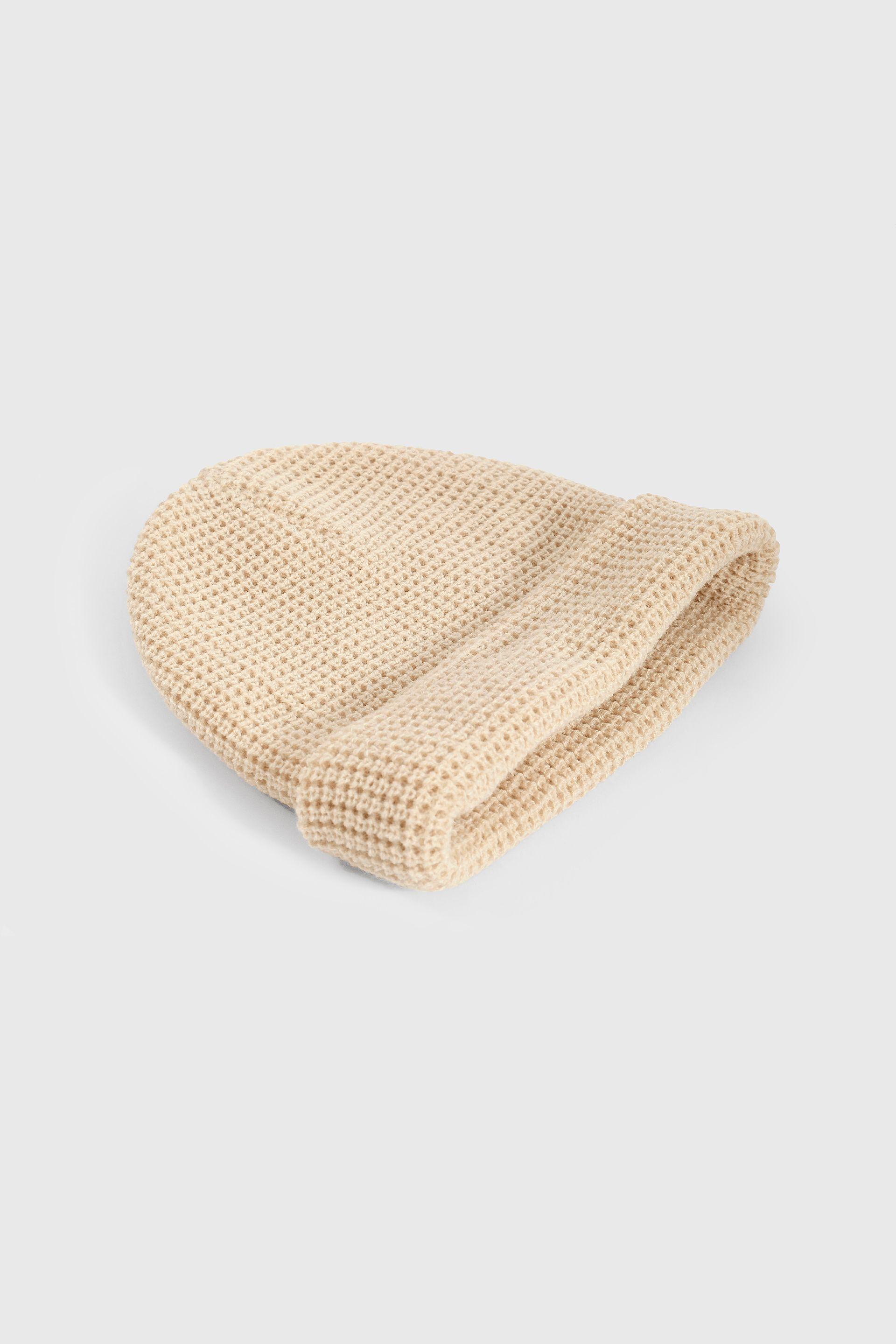 Gorro Tejido Básico Beige Talla 2A a 12A-1
