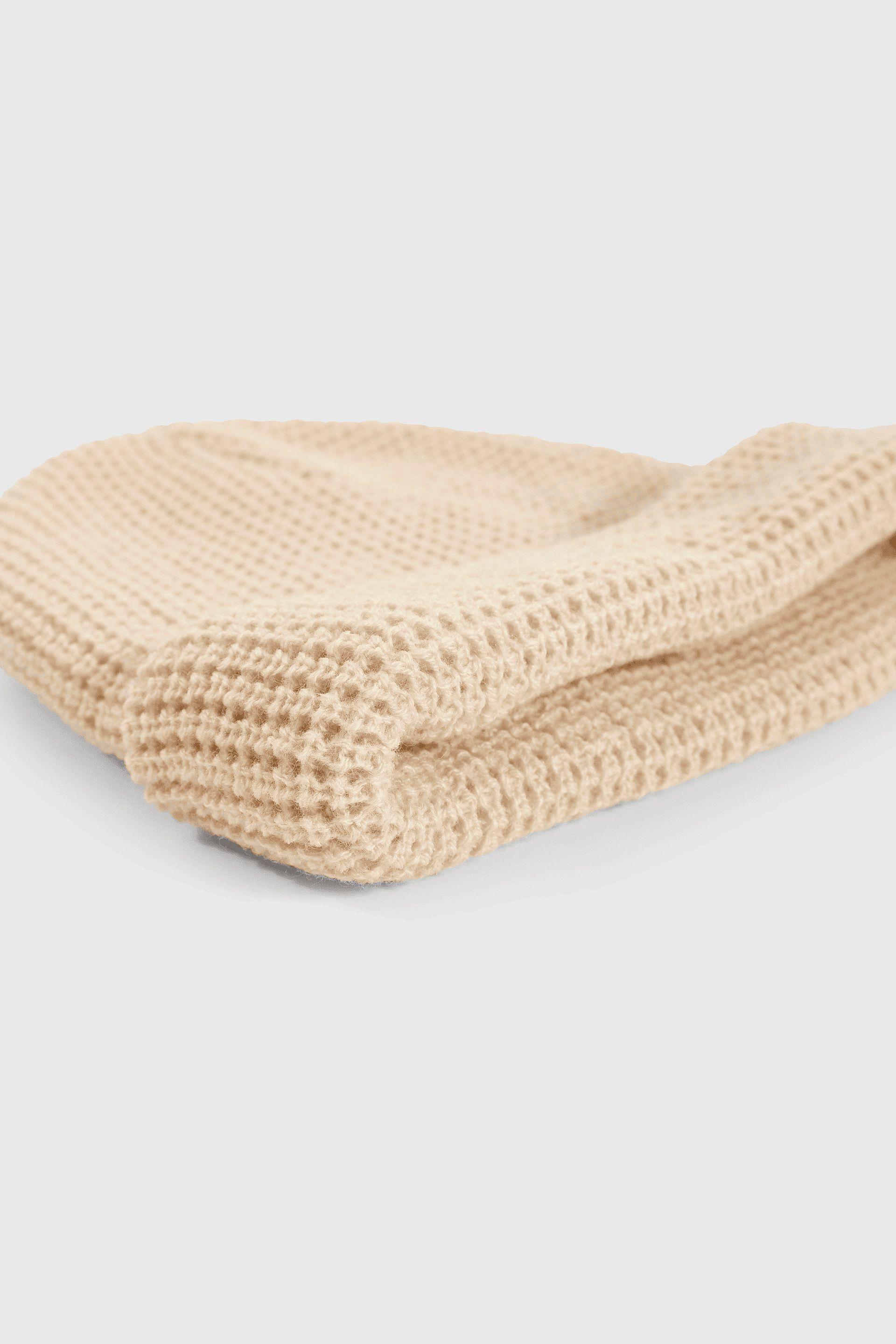 Gorro Tejido Básico Beige Talla 2A a 12A-2